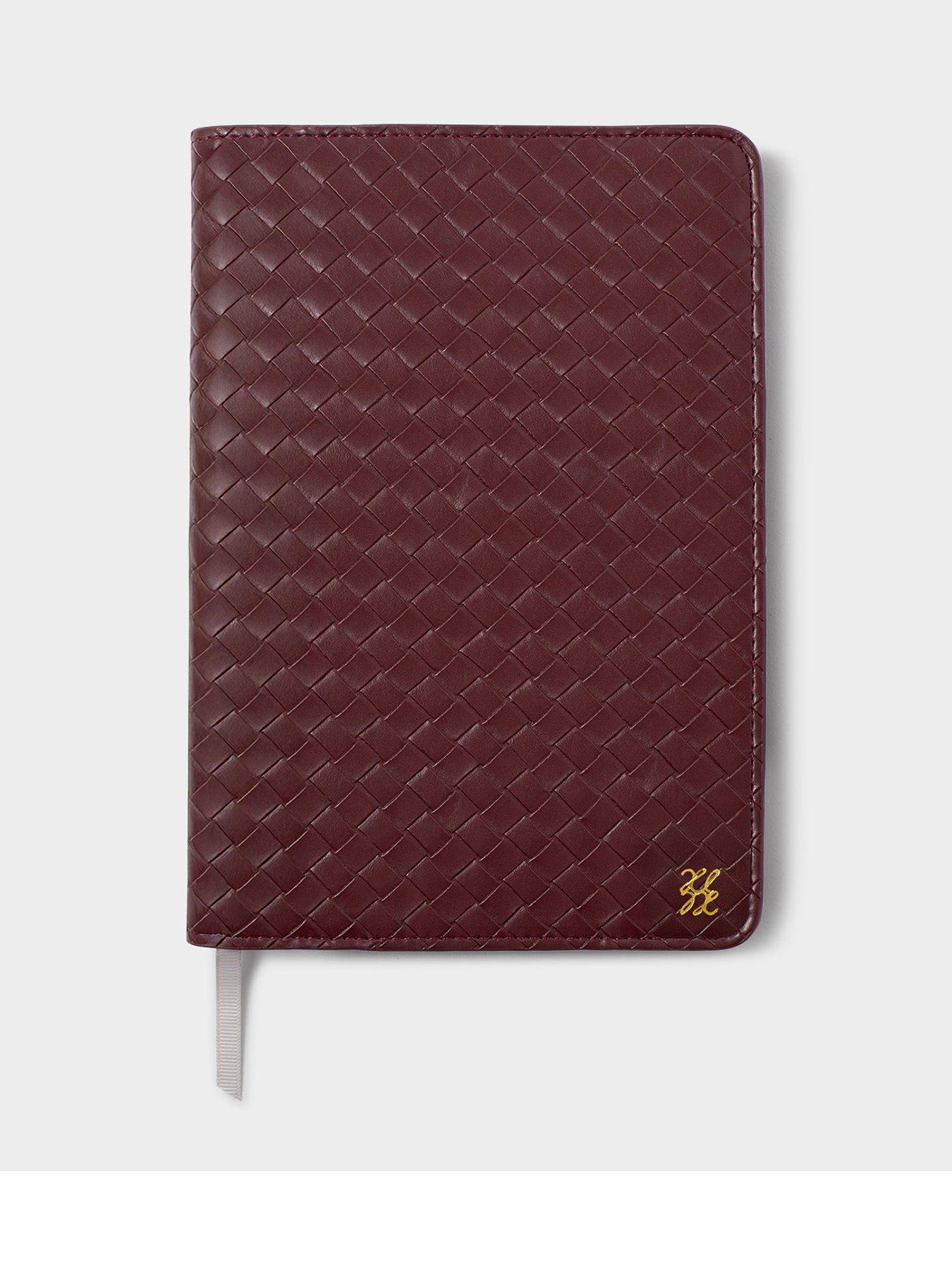 Katie Loxton NOTEBOOK COVER AND A5 LINED NOTEPAD , Cherry Woven , 22cm x 15.9cm x 1.5cm