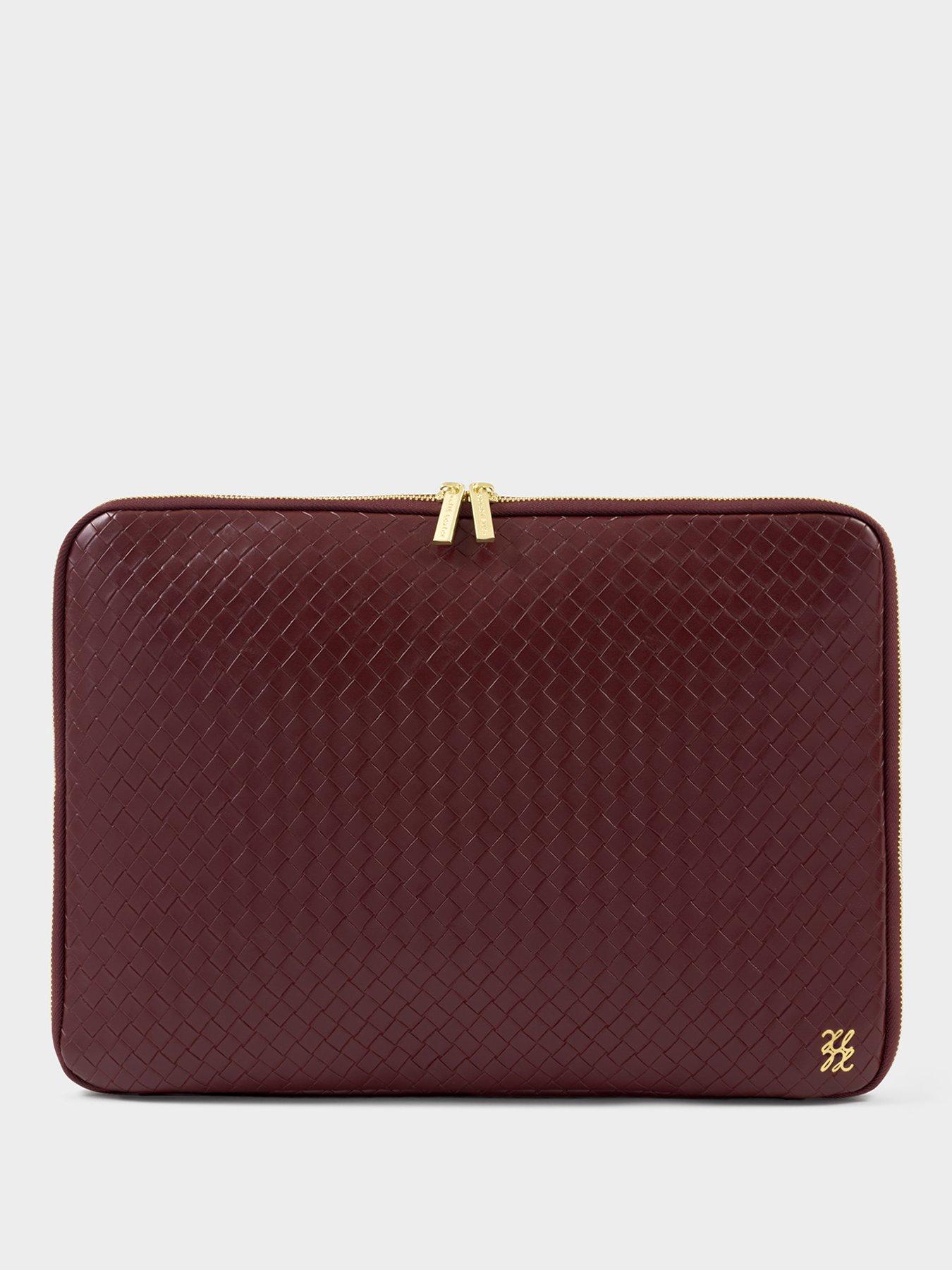 Katie Loxton FOLIO LAPTOP CASE , Cherry Woven , 25.5cm x 37.5cm
