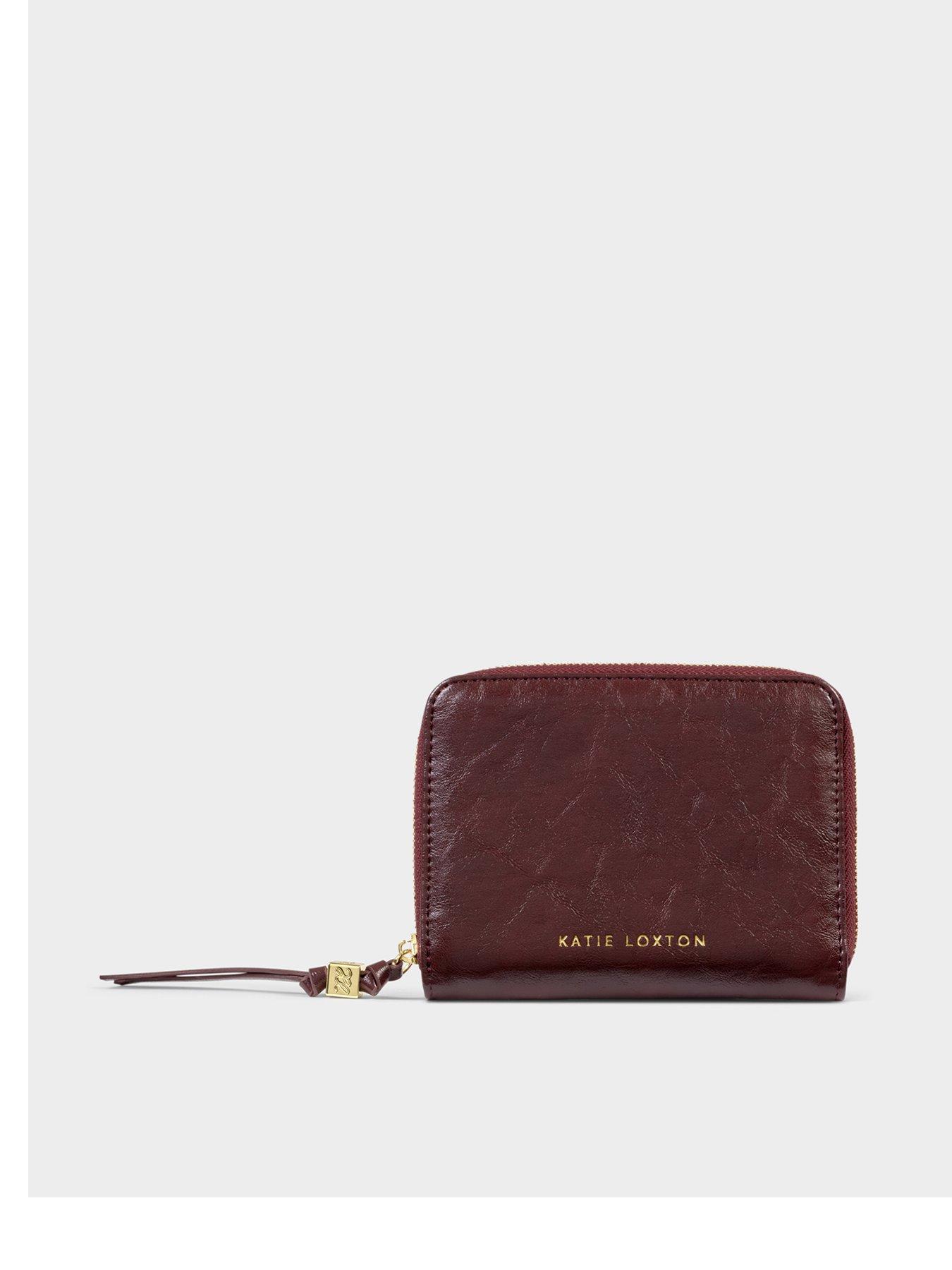 Katie Loxton SLIM JEWELLERY CASE , MORE AMOUR , Cherry Distressed/ Pink , 9.5cm x 17cm x 7cm