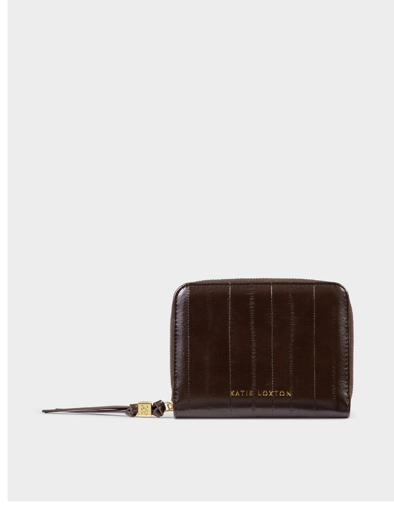 Katie Loxton SLIM JEWELLERY CASE , YOU ARE WONDERFUL , Chocolate Eel/ Chocolate , 9.5cm x 17cm x 7cm