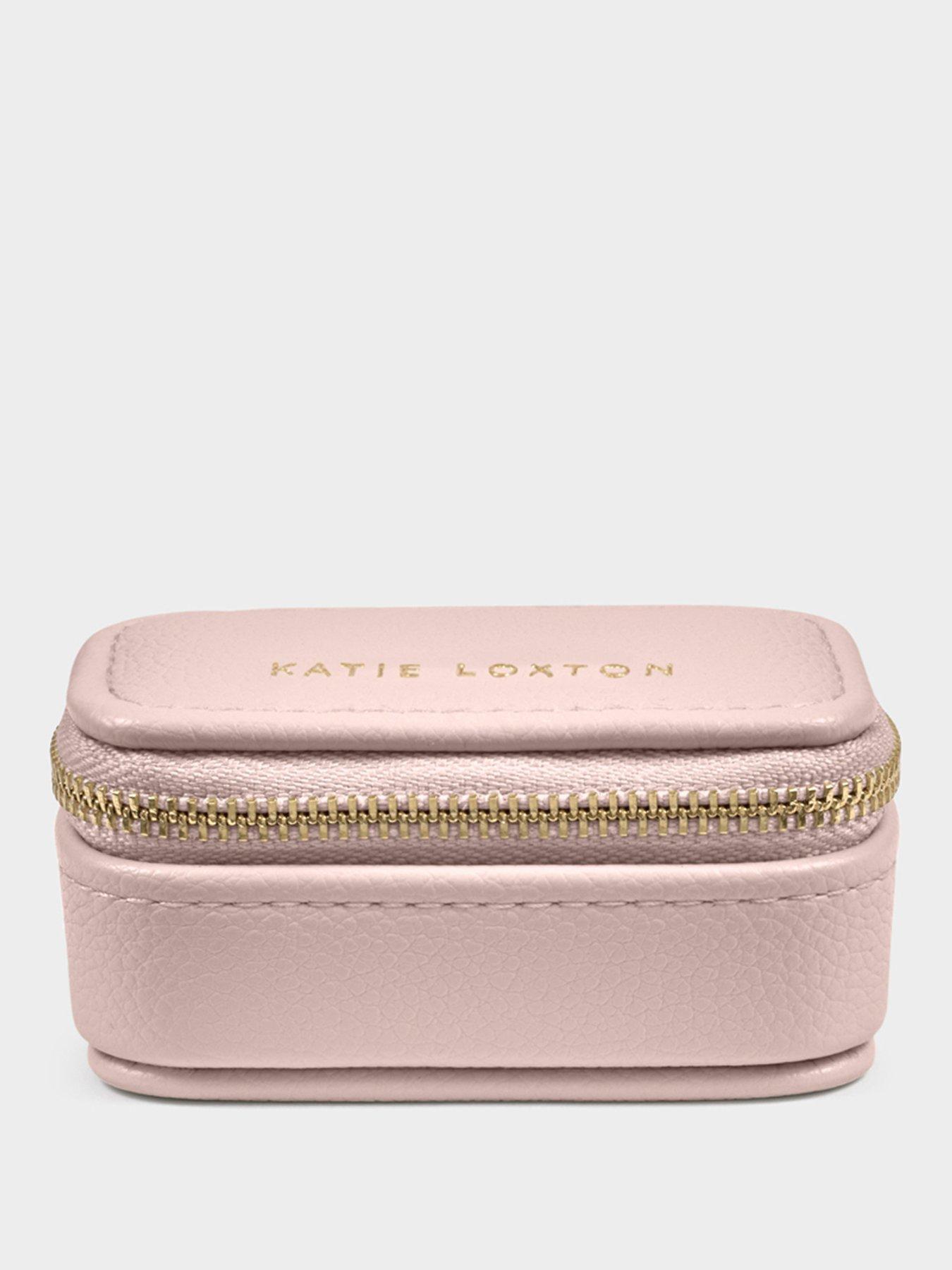 Katie Loxton MINI JEWELLERY BOX , Light Pink , 8.5cm x 5cm x 4.5cm