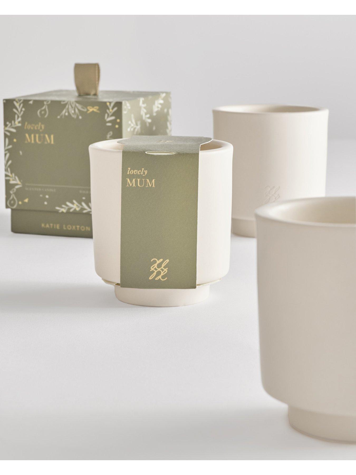 Image 2 of 5 of Katie Loxton CERAMIC SENTIMENT CANDLE , Lovely Mum , 8.5cm x 7.5cm x 5.1cm