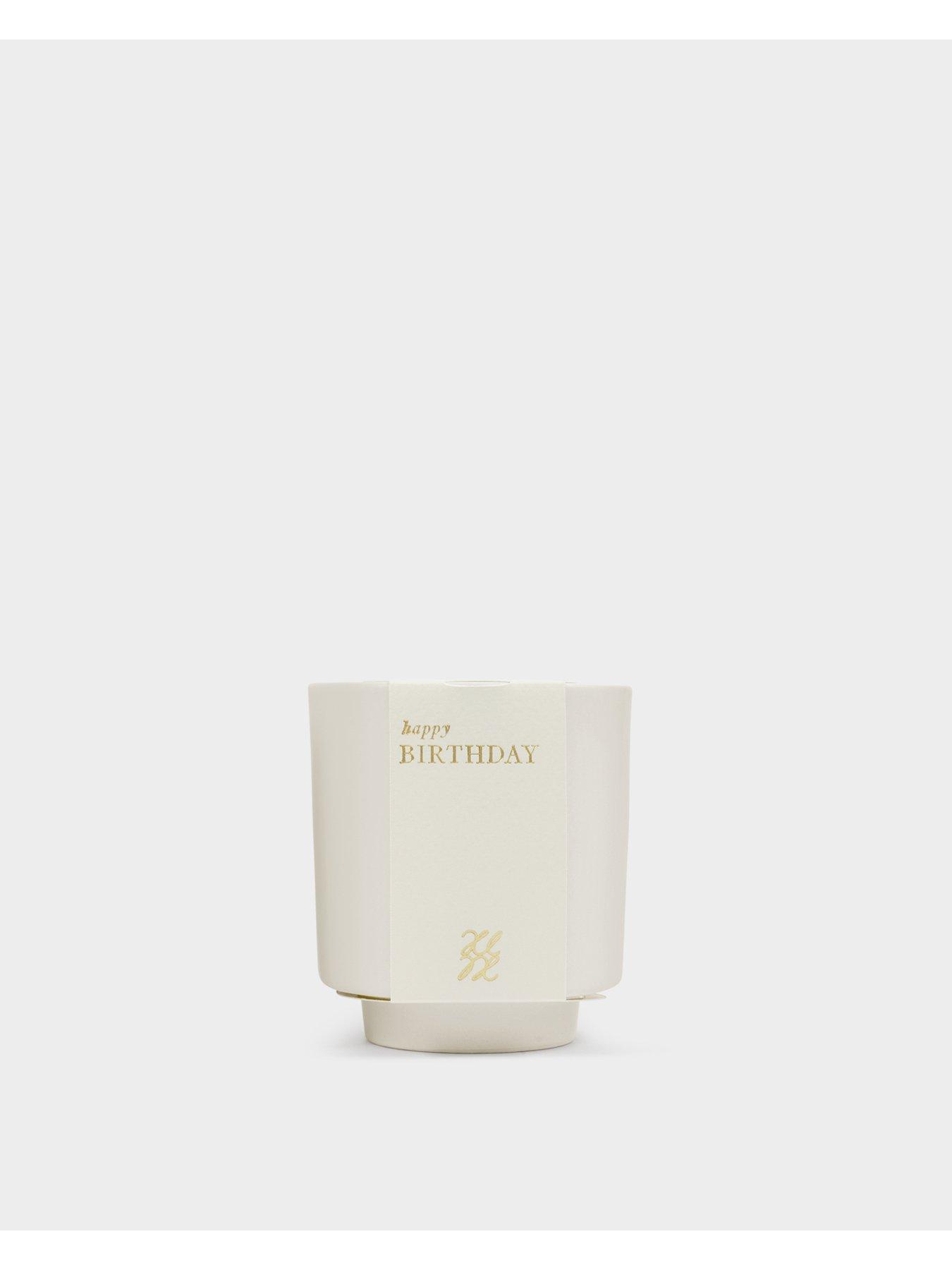 Image 4 of 6 of Katie Loxton CERAMIC SENTIMENT CANDLE , Happy Birthday , 8.5cm x 7.5cm x 5.1cm