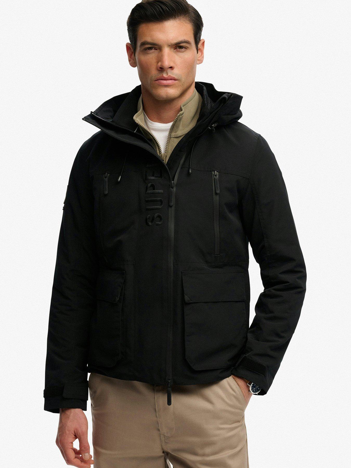 Superdry Hooded Ultimate Embroidered Windbreaker Jacket - Black