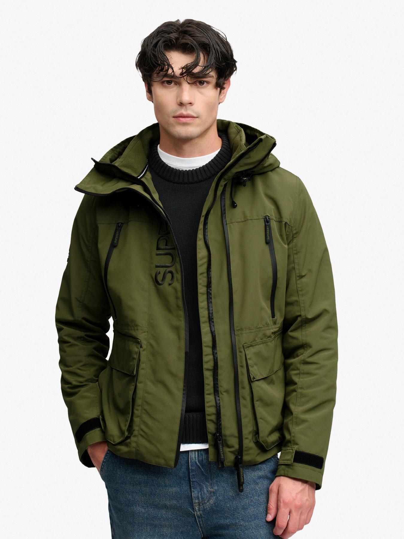 Superdry Hooded Ultimate Embroidered Windbreaker Jacket - Green