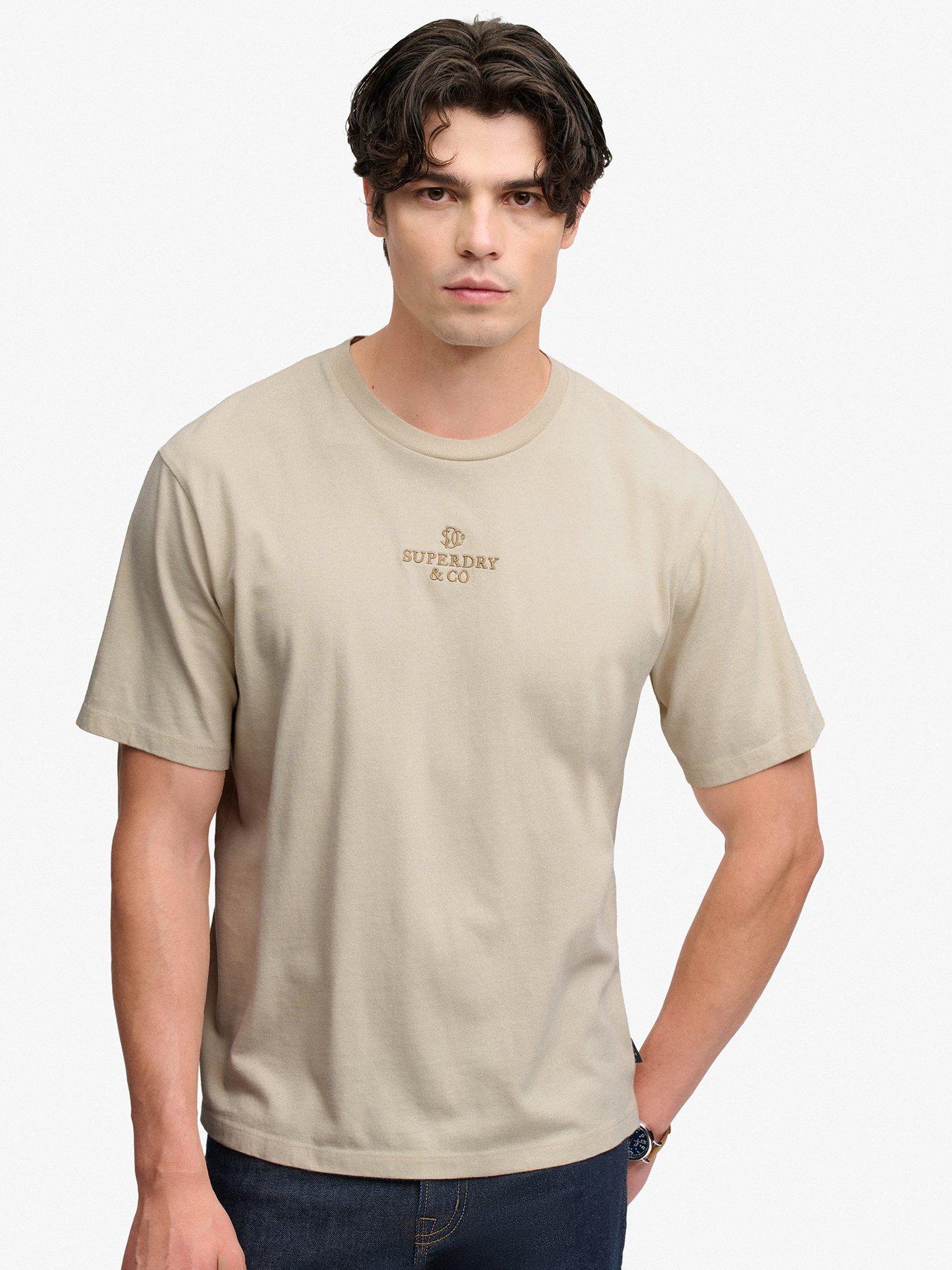 Superdry Micro Logo T-Shirt - Beige