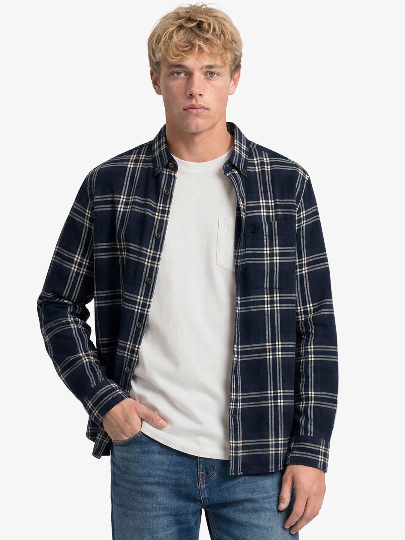 Superdry Long Sleeve Cotton Lumberjack Shirt - Navy