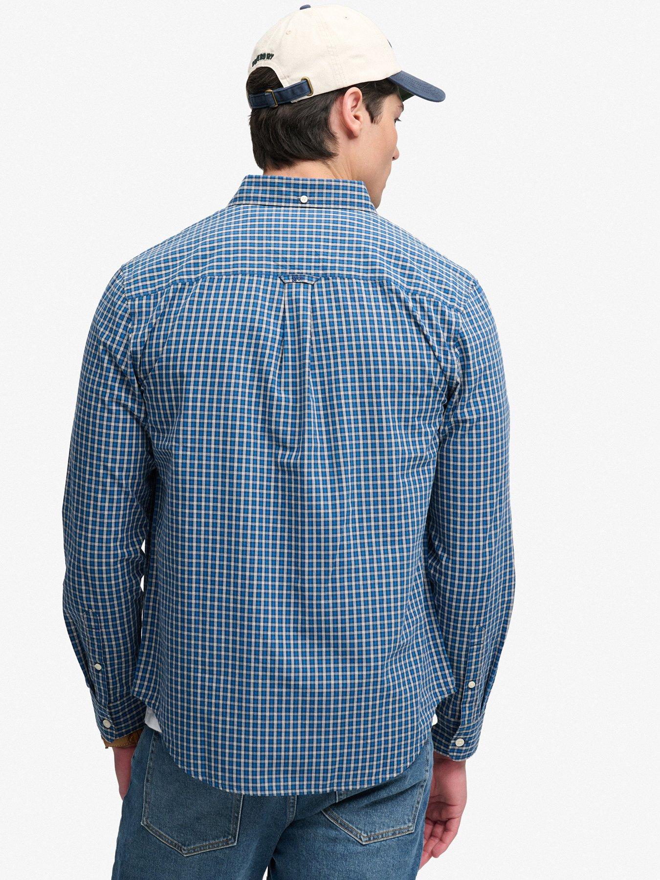 Image 2 of 5 of Superdry Preppy Poplin Long Sleeve Shirt - Blue