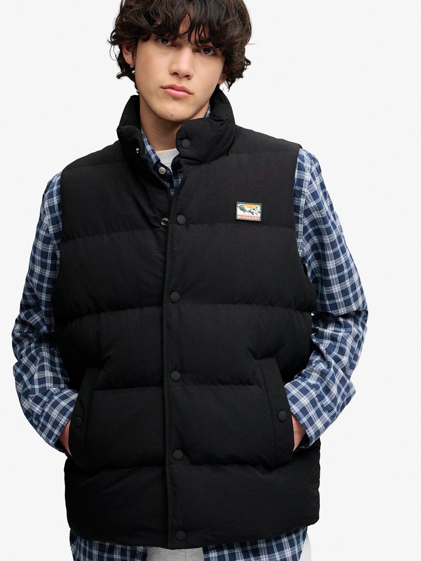 Image 4 of 5 of Superdry Non Hood Short Everest Gilet - Black