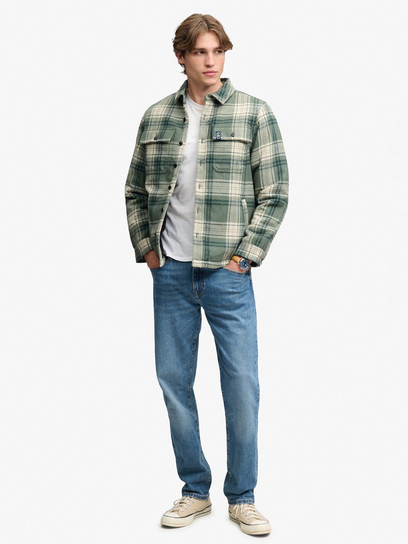 Image 3 of 6 of Superdry Superdry Borg Lined Miller Overshirt - Grey