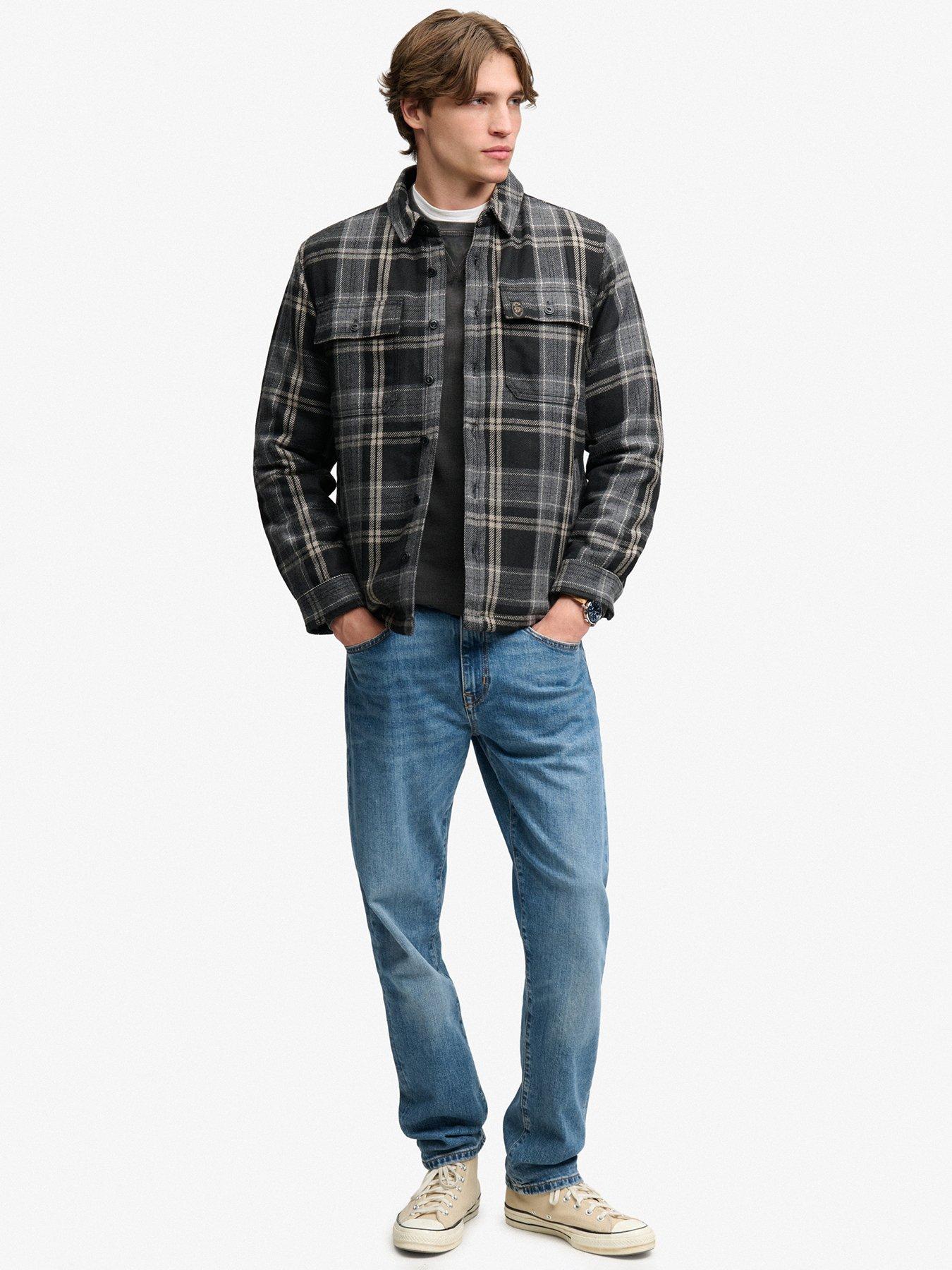 Image 3 of 6 of Superdry Superdry Borg Lined Miller Overshirt - Black