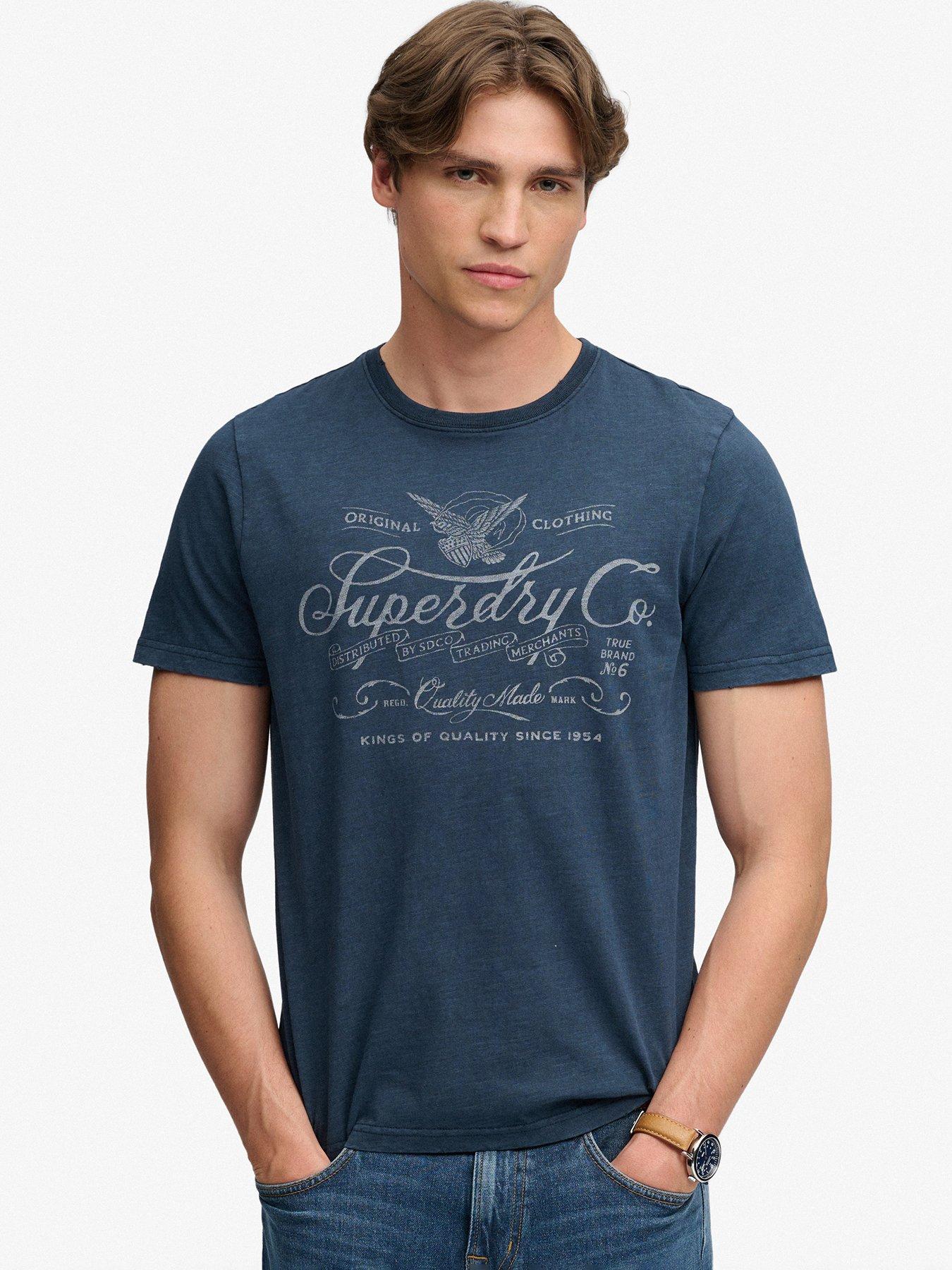 Superdry Mercantile Graphic Short Sleeve T-Shirt - Navy