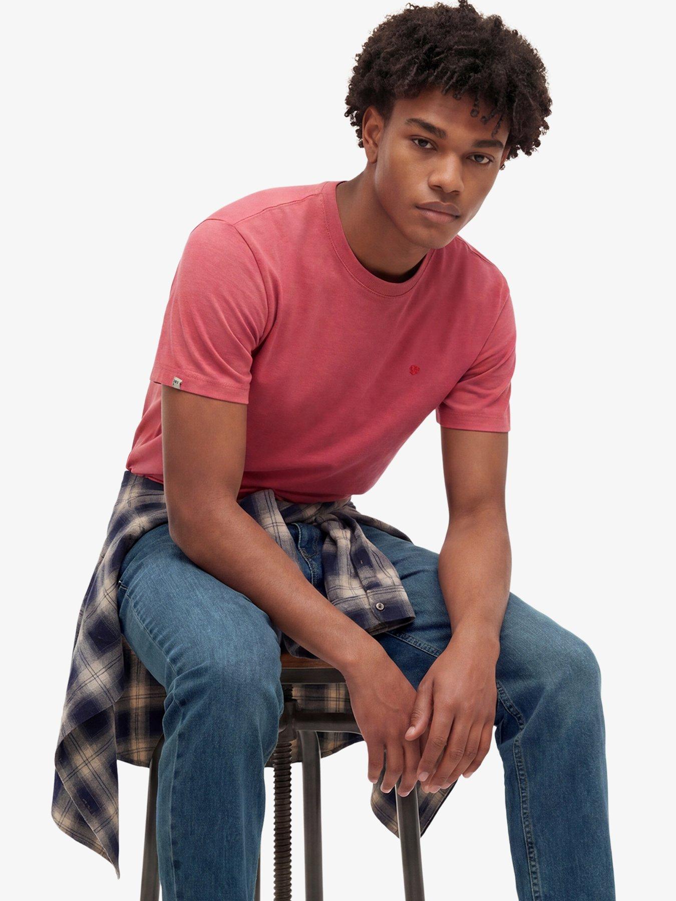 Image 3 of 5 of Superdry Superdry Essential Sdco Logo Embroidered T-Shirt - Pink