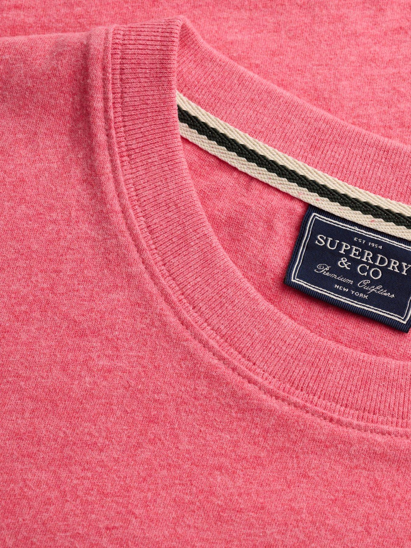 Image 4 of 5 of Superdry Superdry Essential Sdco Logo Embroidered T-Shirt - Pink