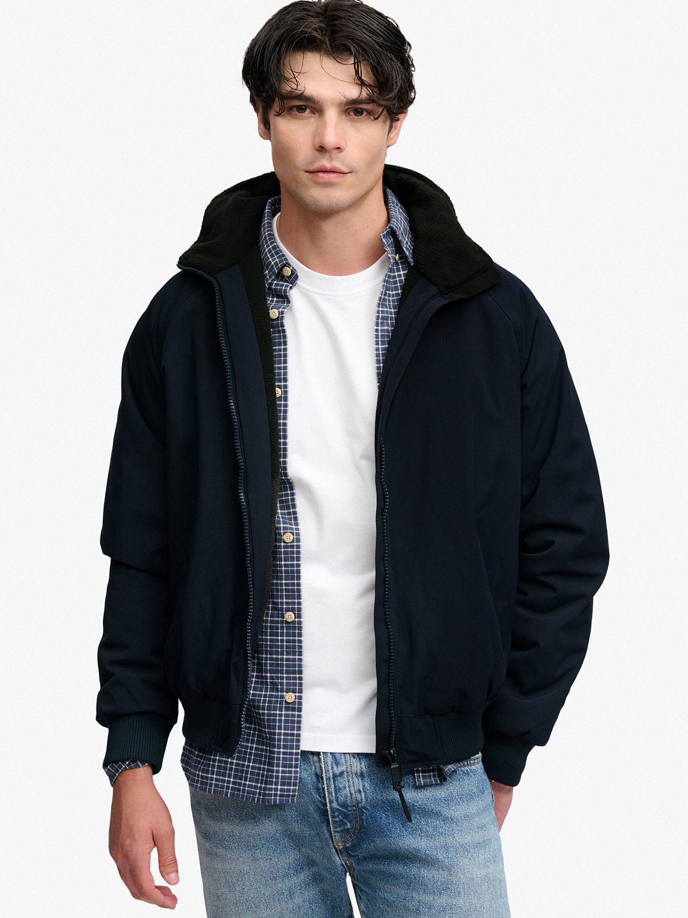 Superdry City Fleece Lined Jacket - Navy