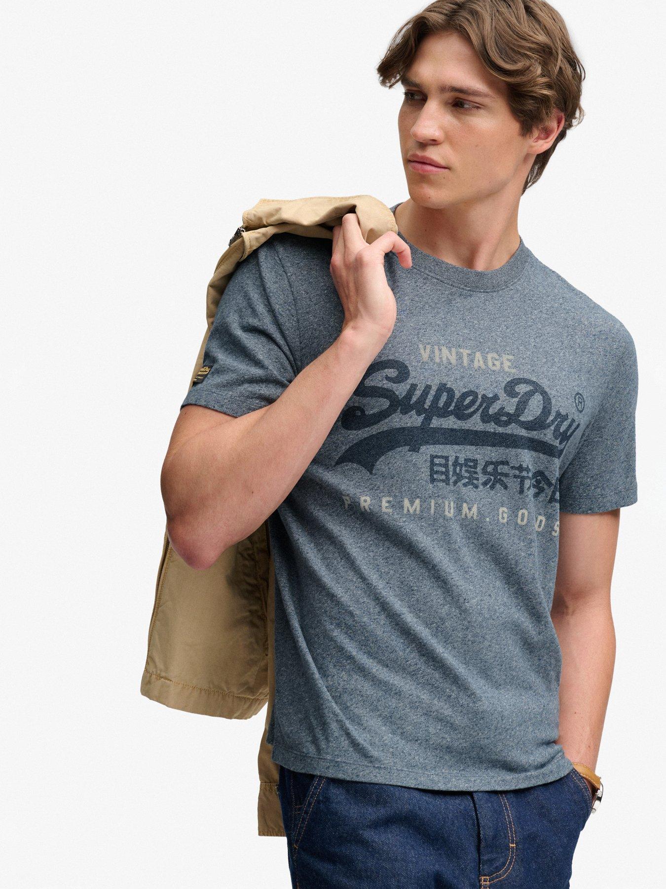 Superdry Vintage Logo Heritage Relaxed T-Shirt - Blue