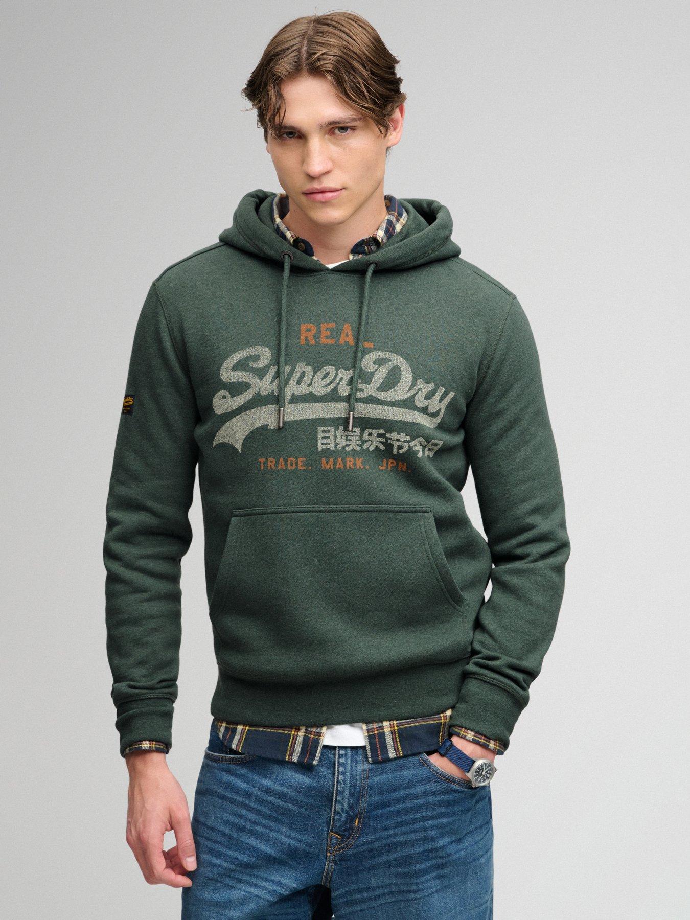 Superdry Vintage Logo Heritage Relaxed Hoodie - Green