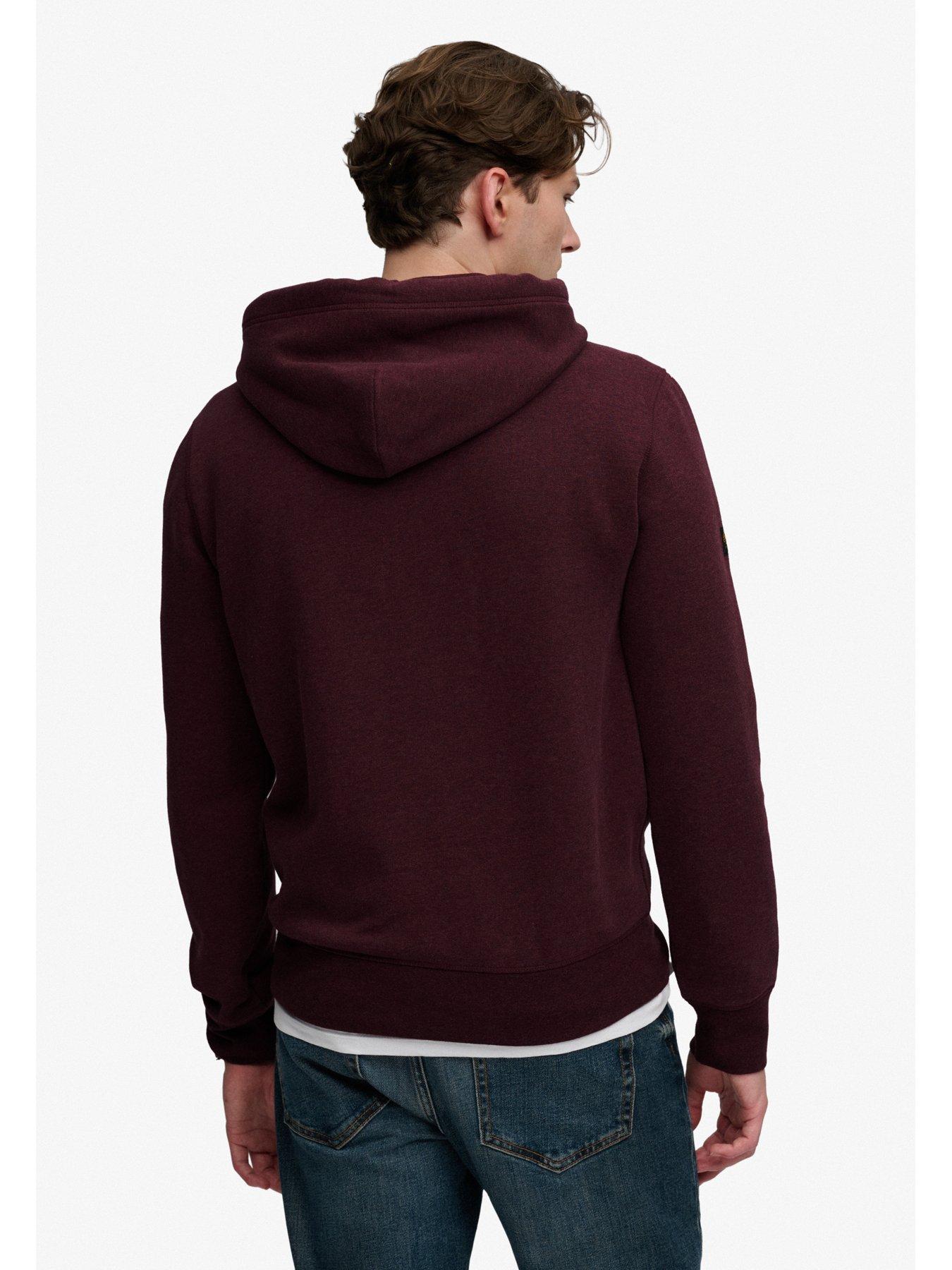 Image 2 of 6 of Superdry Vl Heritage Relaxed Fit Graphic Hoodie - Red