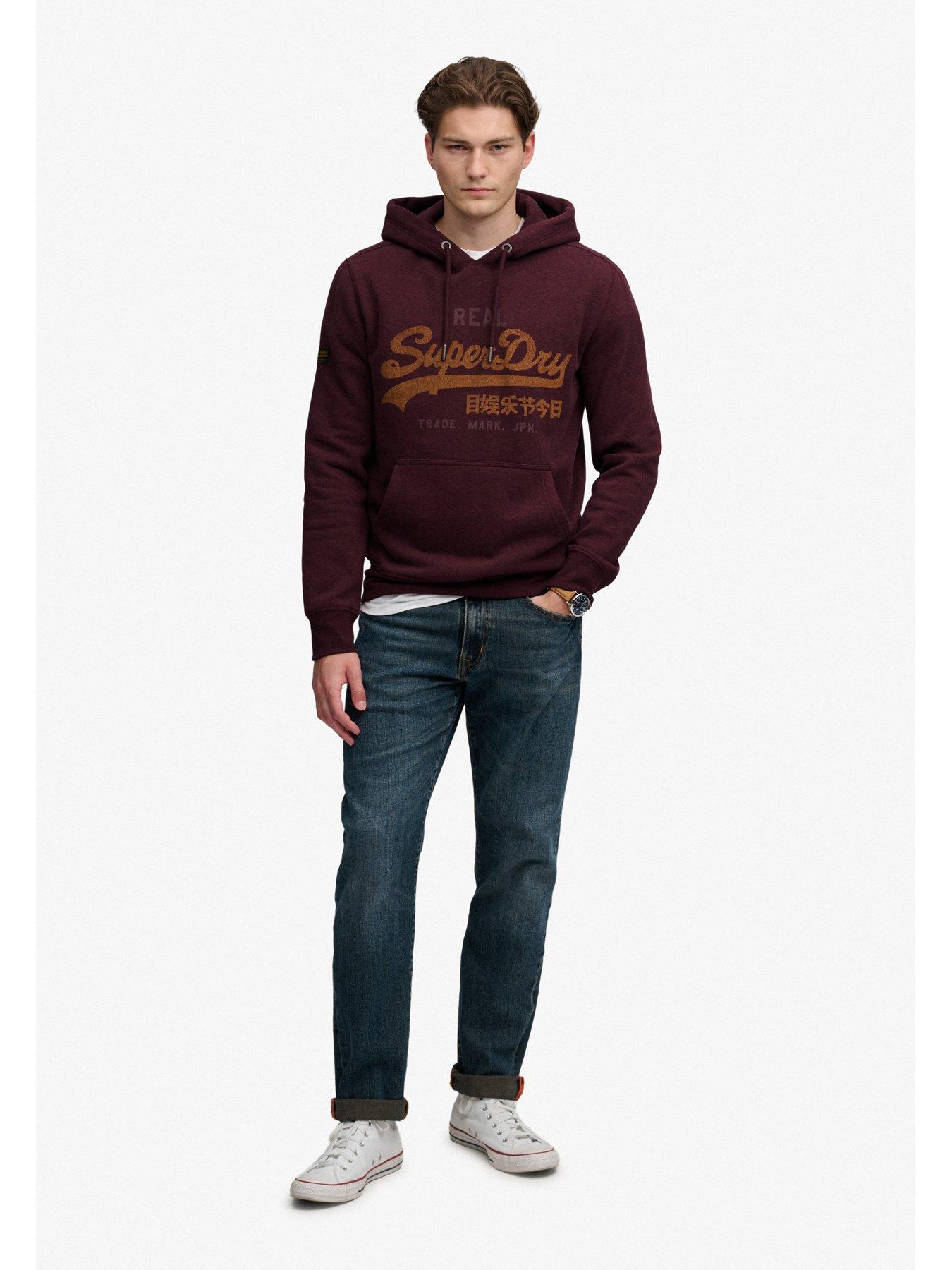 Image 3 of 6 of Superdry Vl Heritage Relaxed Fit Graphic Hoodie - Red