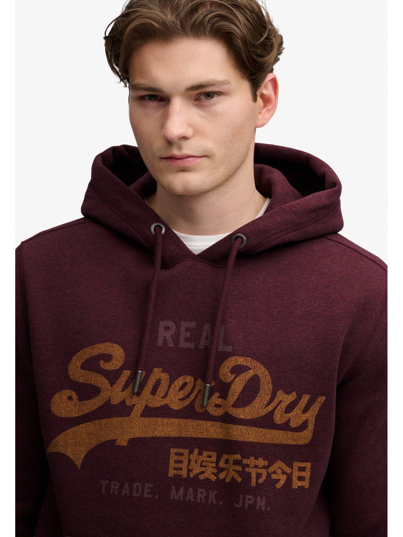Image 4 of 6 of Superdry Vl Heritage Relaxed Fit Graphic Hoodie - Red