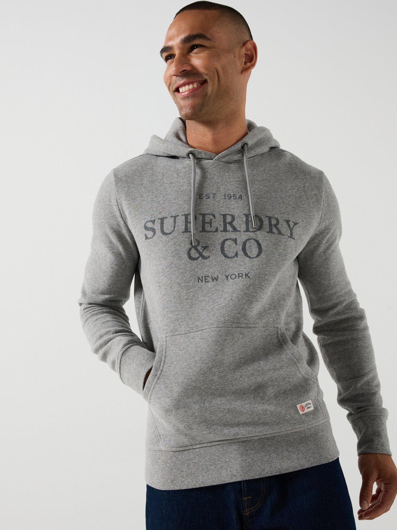 Superdry 1954 Company Relaxed Hoodie - Grey