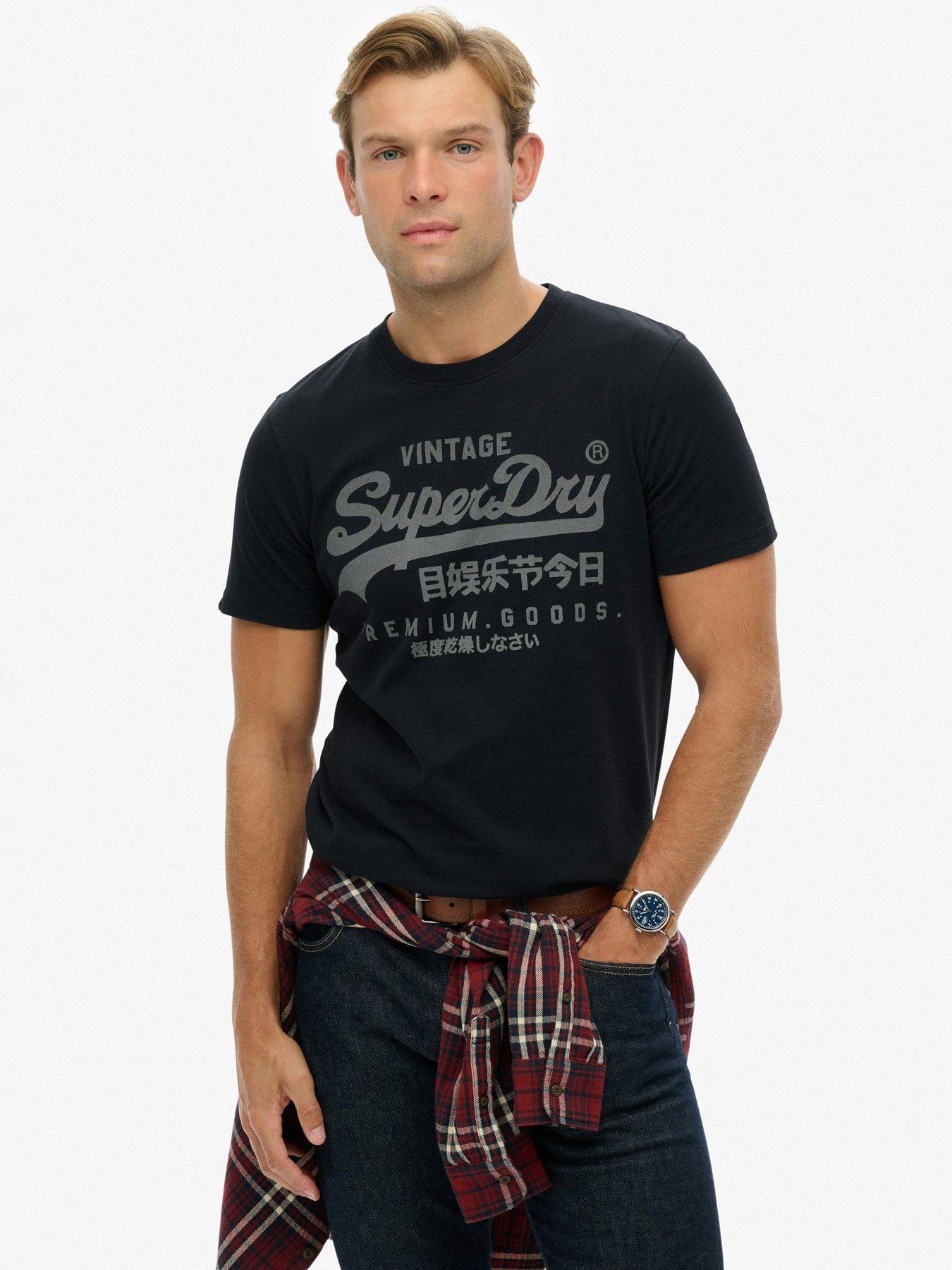 Superdry Vintage Logo Classic T-Shirt - Navy