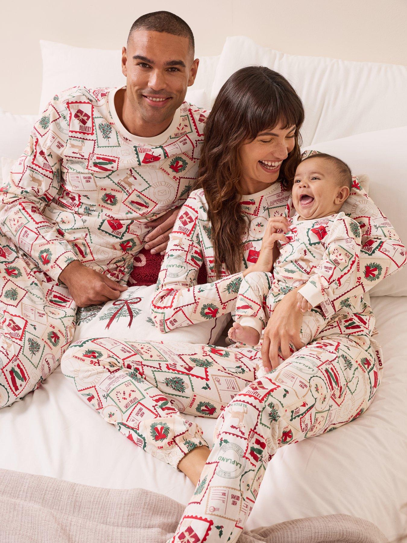 The Very Collection Baby Family Festive Postcard Pyjama Set - Multi