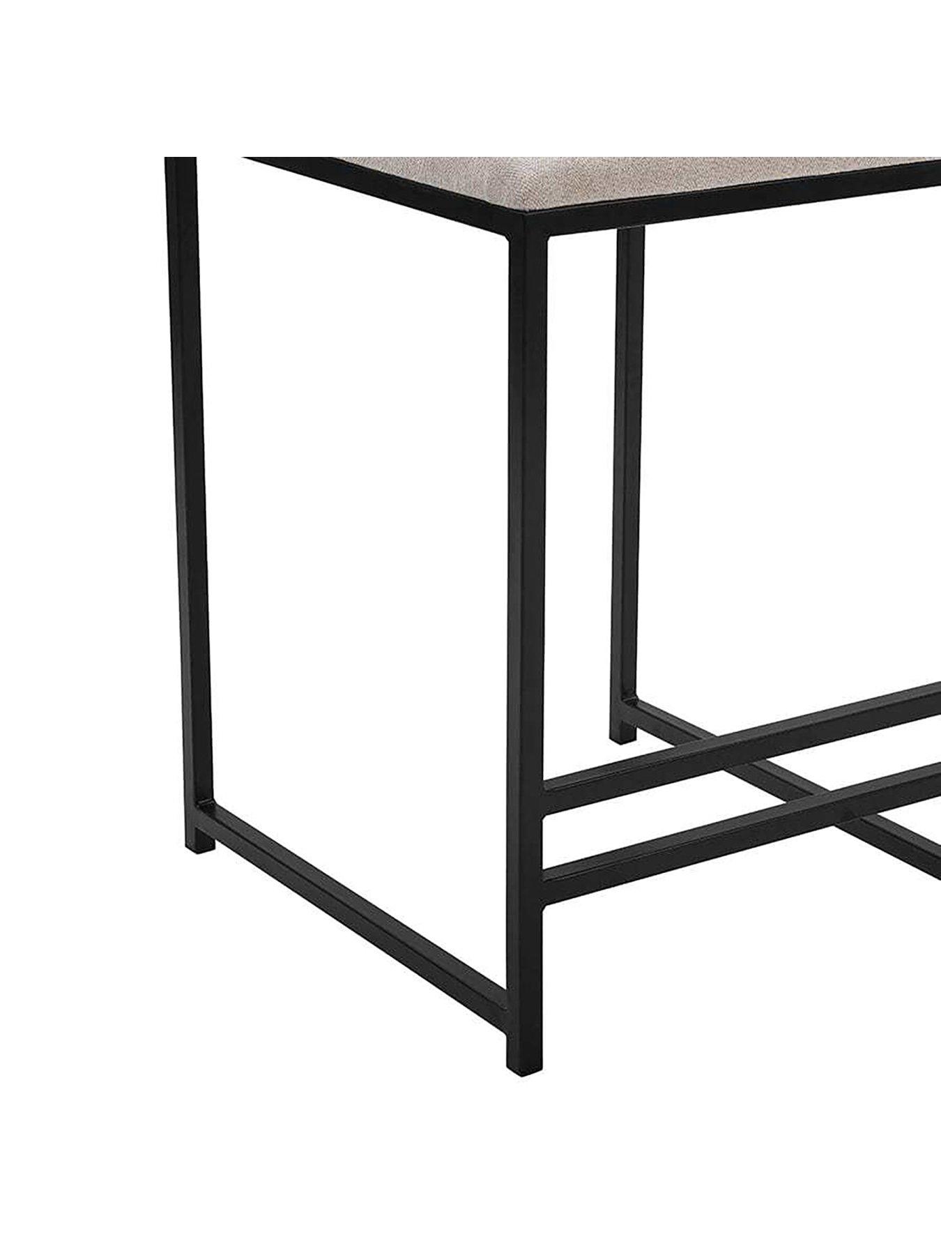 Image 5 of 7 of Dusk Rae Set Of 2 Barstools - Chenille - Light Natural