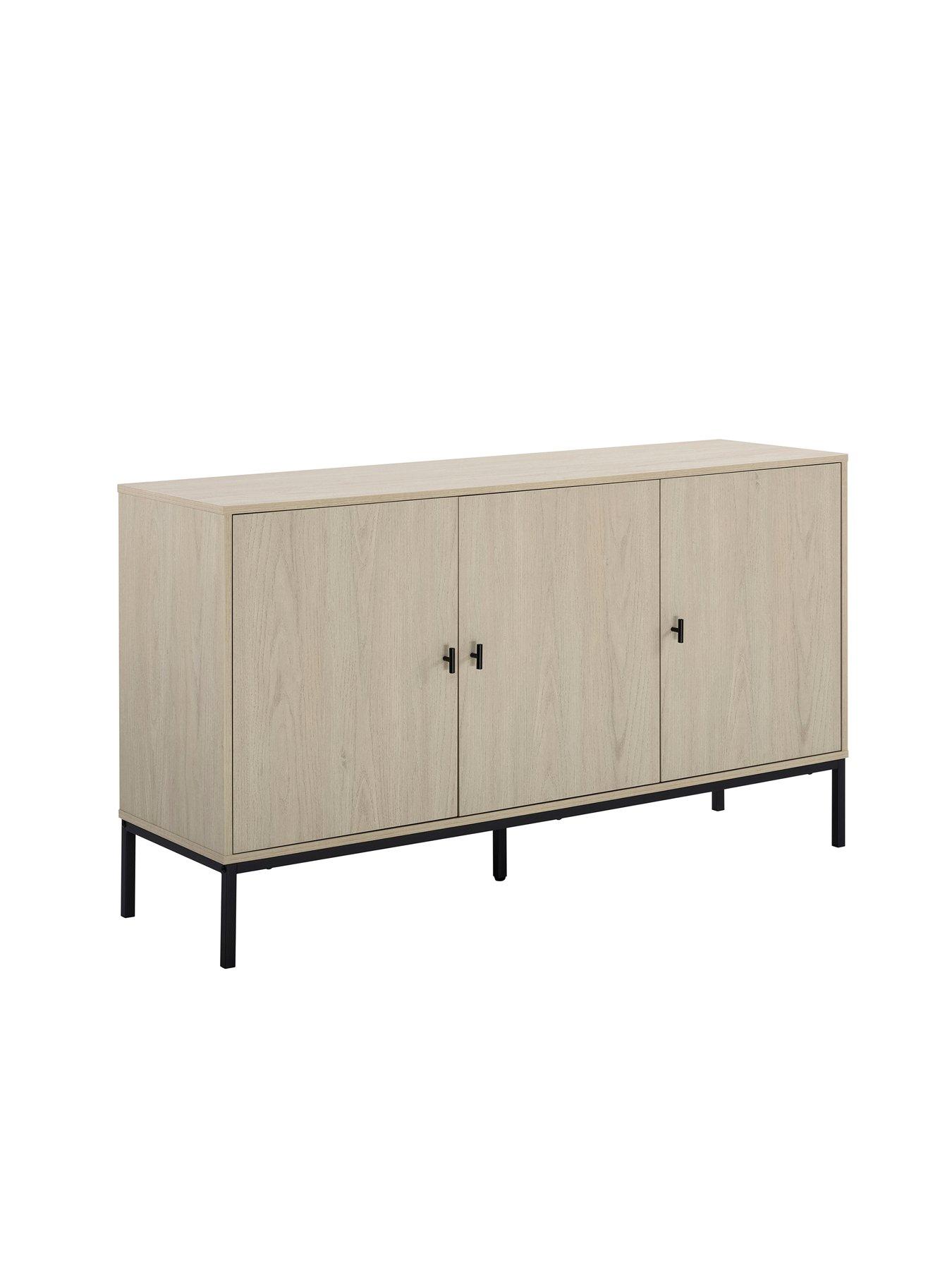 Image 3 of 7 of Dusk Willow Large Sideboard - Light Wood