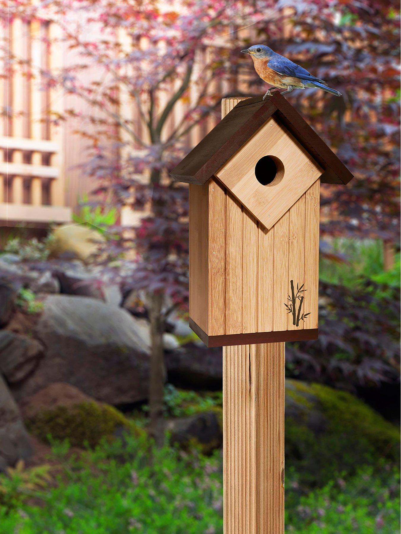 Image 1 of 2 of Panacea BAMBOO Contemporary Bird House