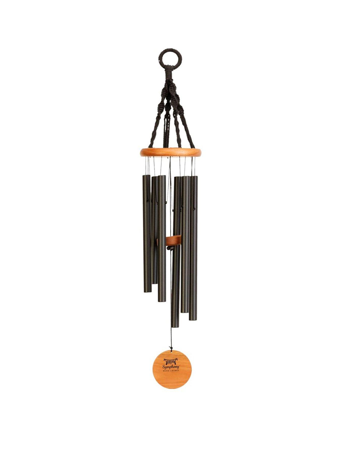 Image 2 of 2 of Panacea 61cm Nordic Habitat Wind Chime- Matte Black