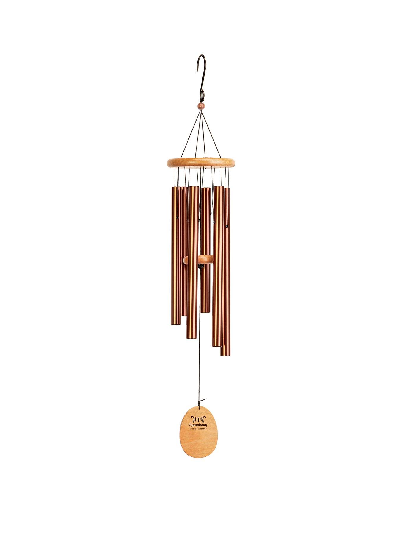 Image 2 of 2 of Panacea 91cm Wood & Aluminum Wind Chime- Bronze