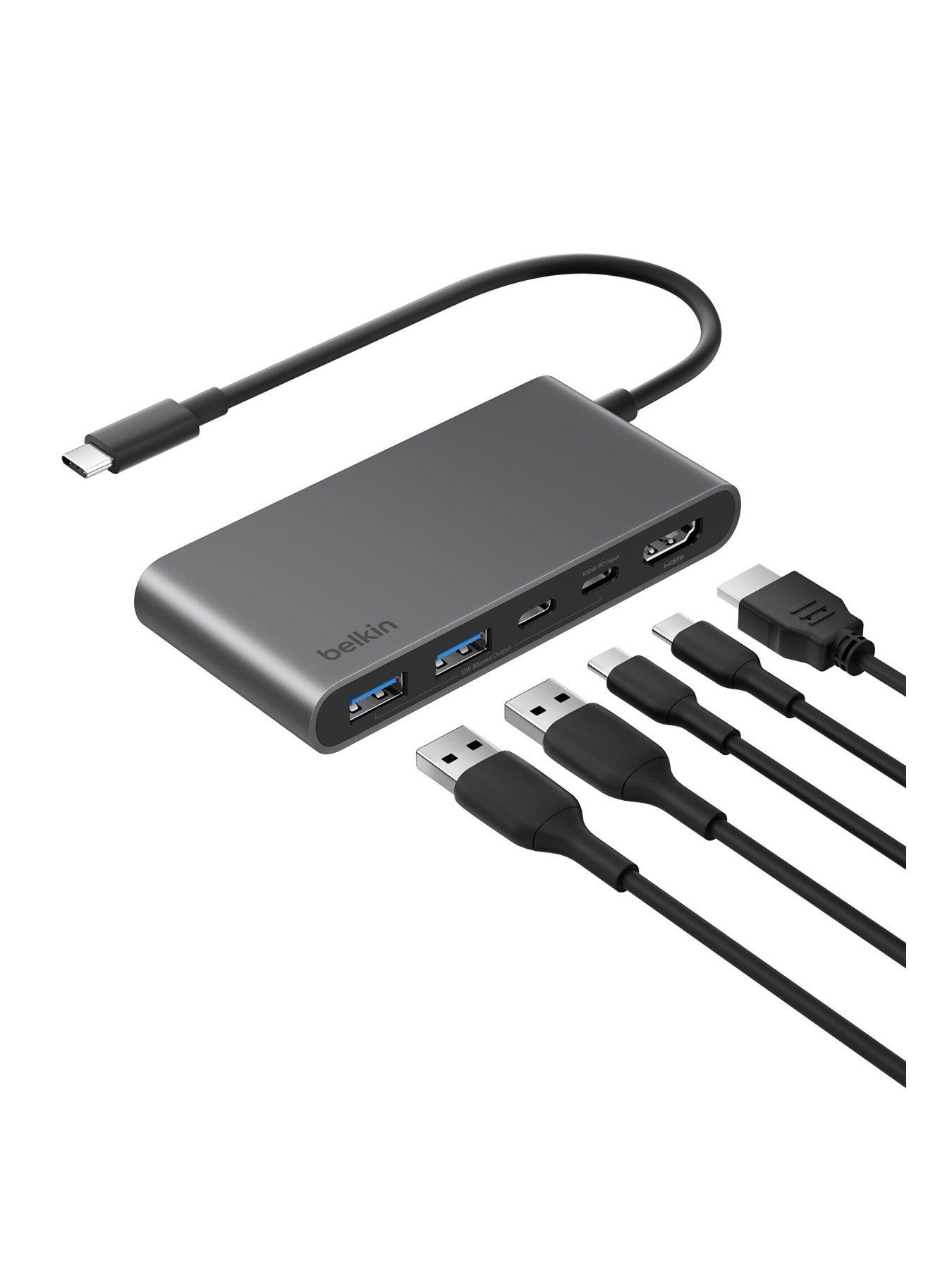 Belkin 5 Port USB C Hub, HDMI, USB A  &  Dual USB C Ports