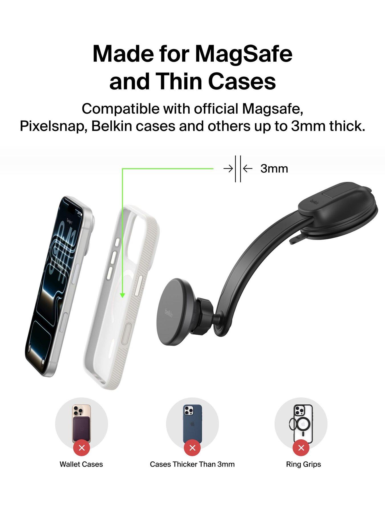 Image 5 of 6 of Belkin 15W Qi2 MagSafe Compatible Dash &amp; Vent Mount Charger