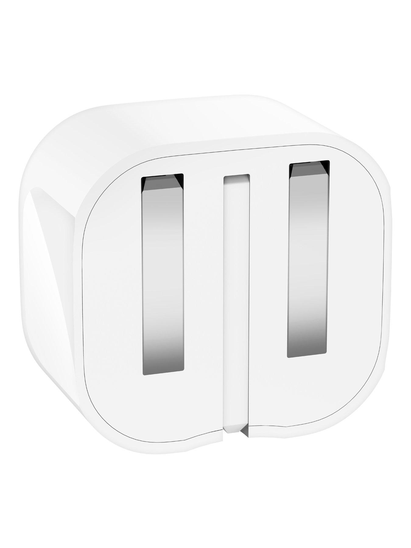 Image 2 of 5 of Belkin 30W USB-C Mains Charger, Folding Pins + Lightning Cable, White