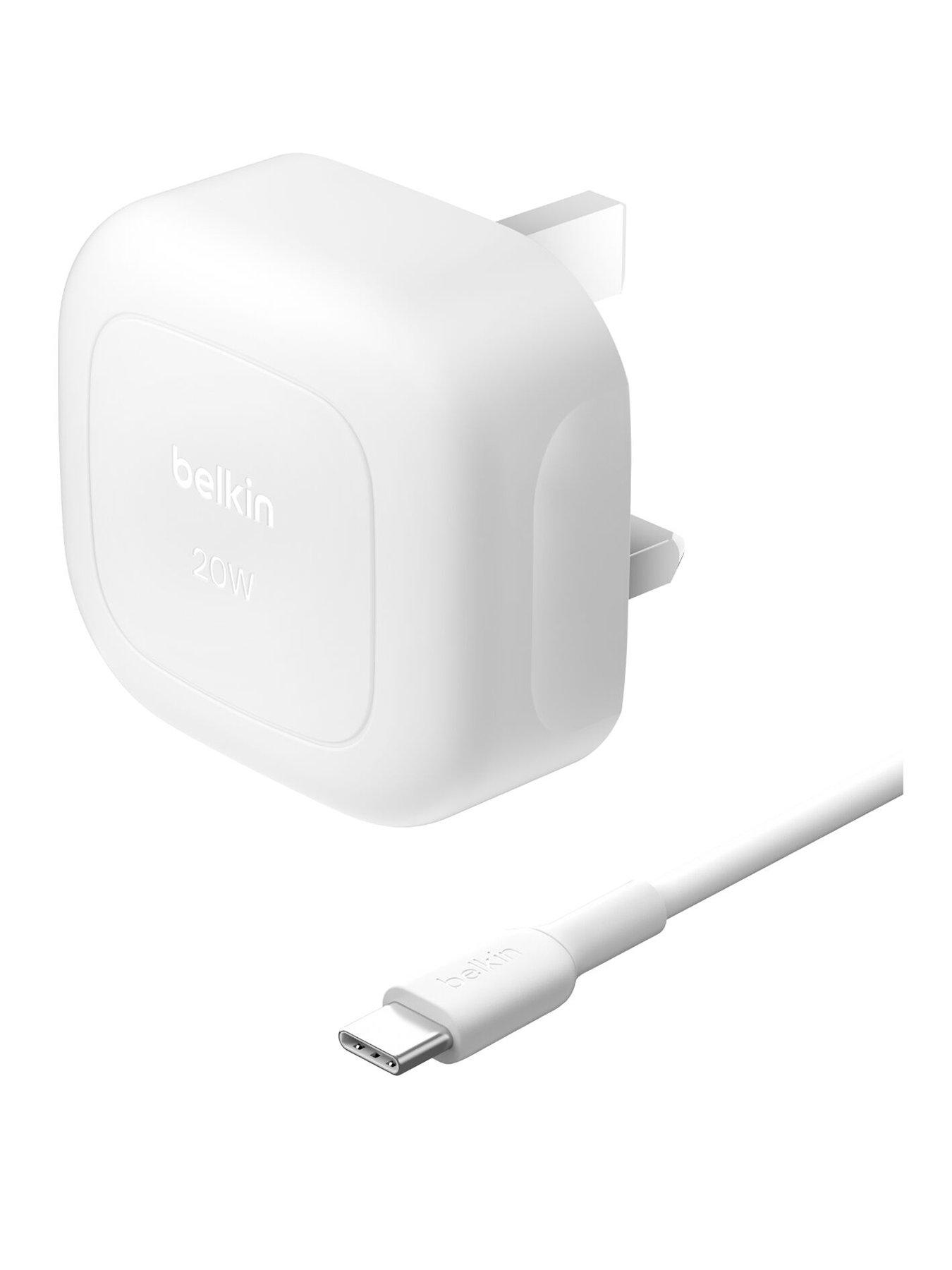 Belkin 20W USB-C Slimline Mains Charger + USB-C Cable
