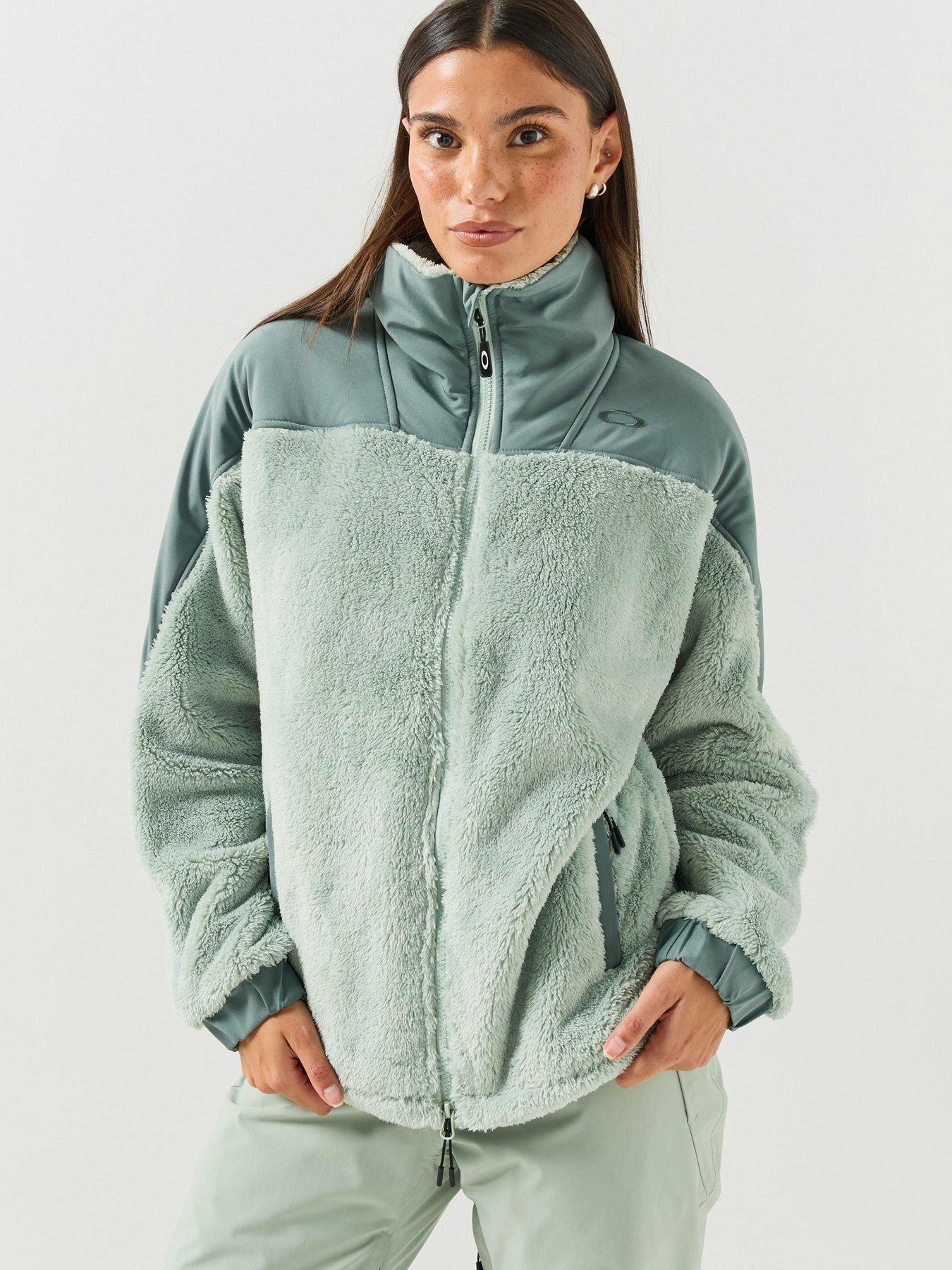 Image 1 of 6 of Oakley Womens Mountain Fire Sherpa Fleece - Green