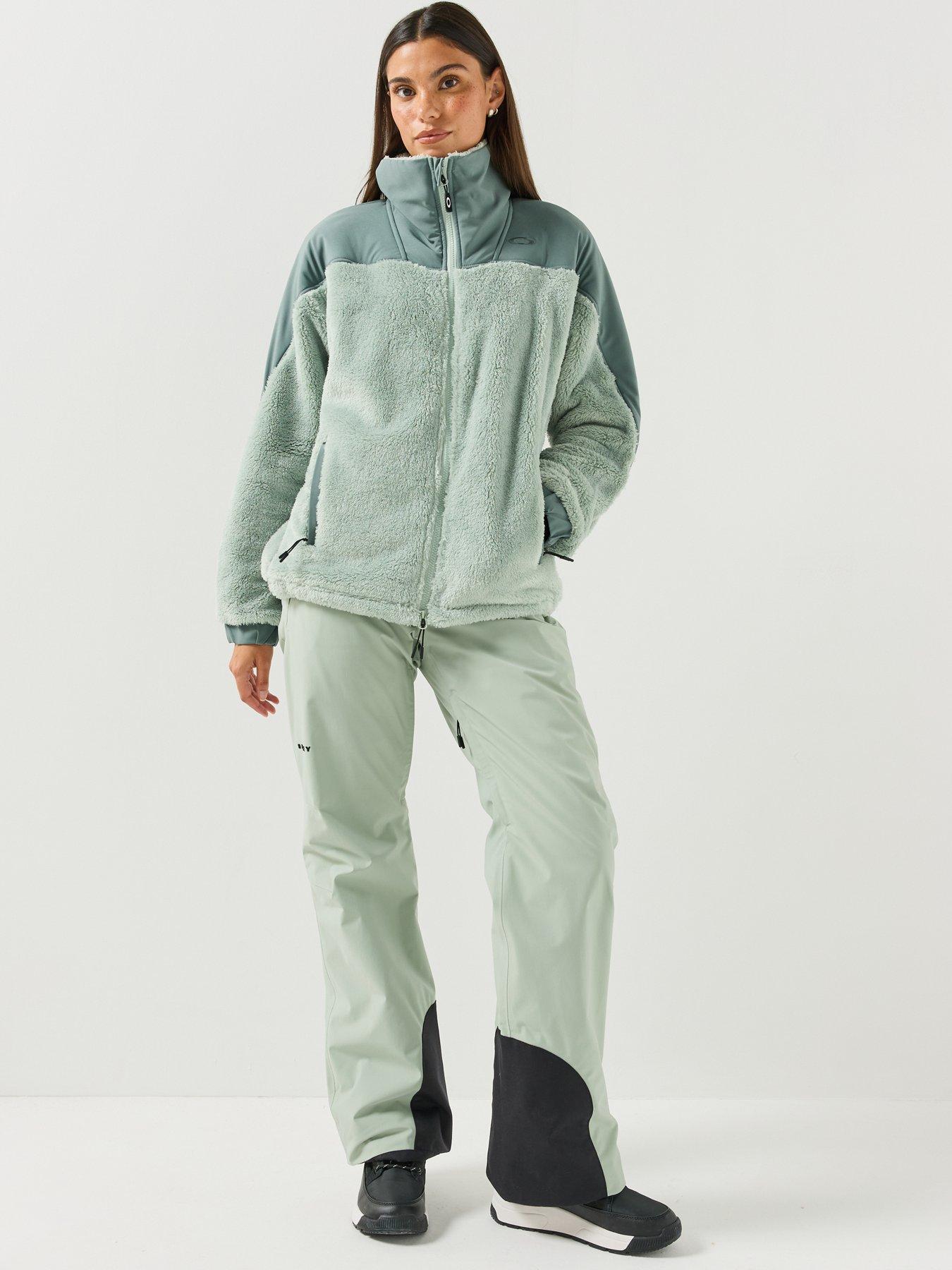 Image 3 of 6 of Oakley Womens Mountain Fire Sherpa Fleece - Green