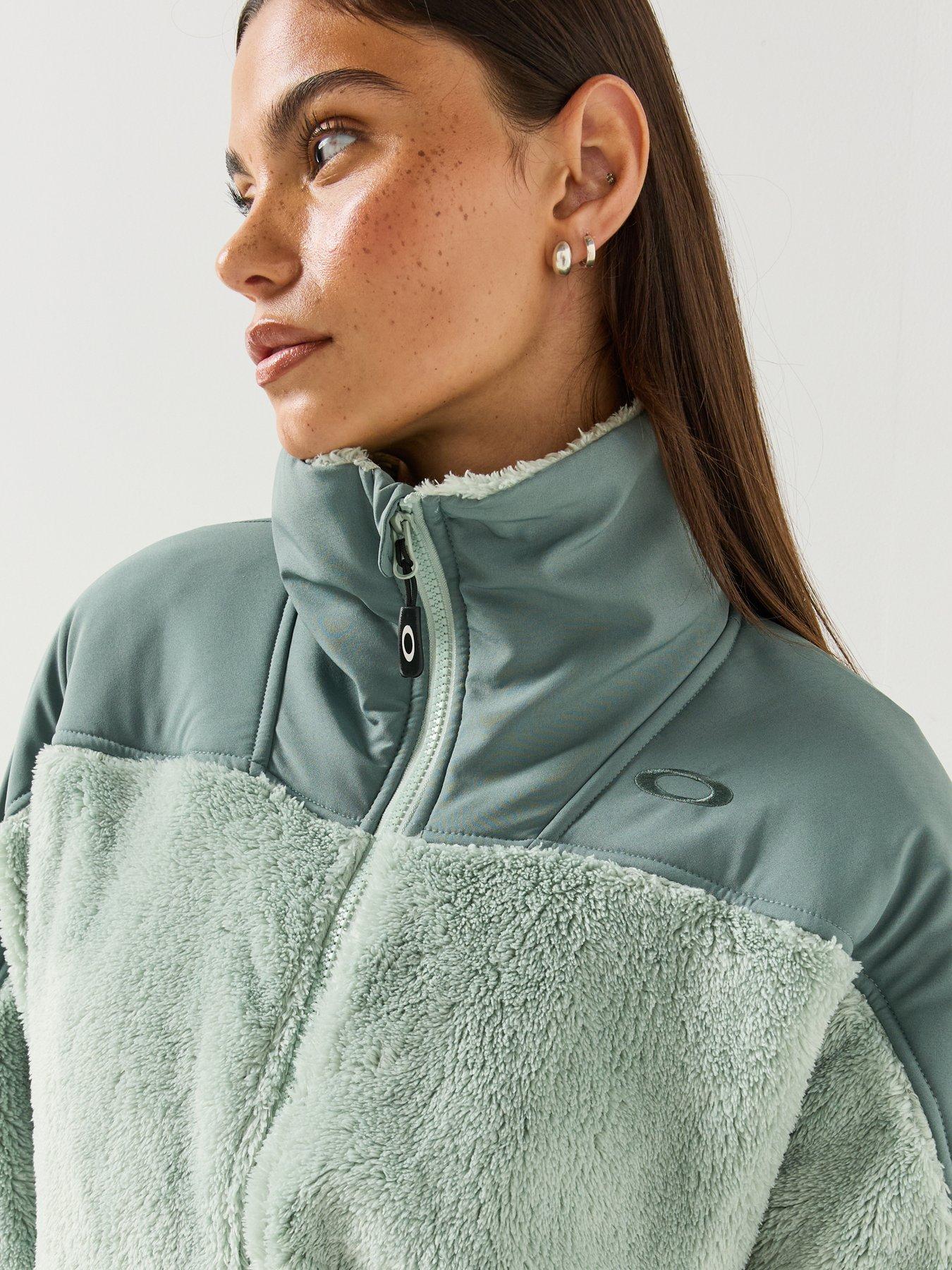 Image 4 of 6 of Oakley Womens Mountain Fire Sherpa Fleece - Green