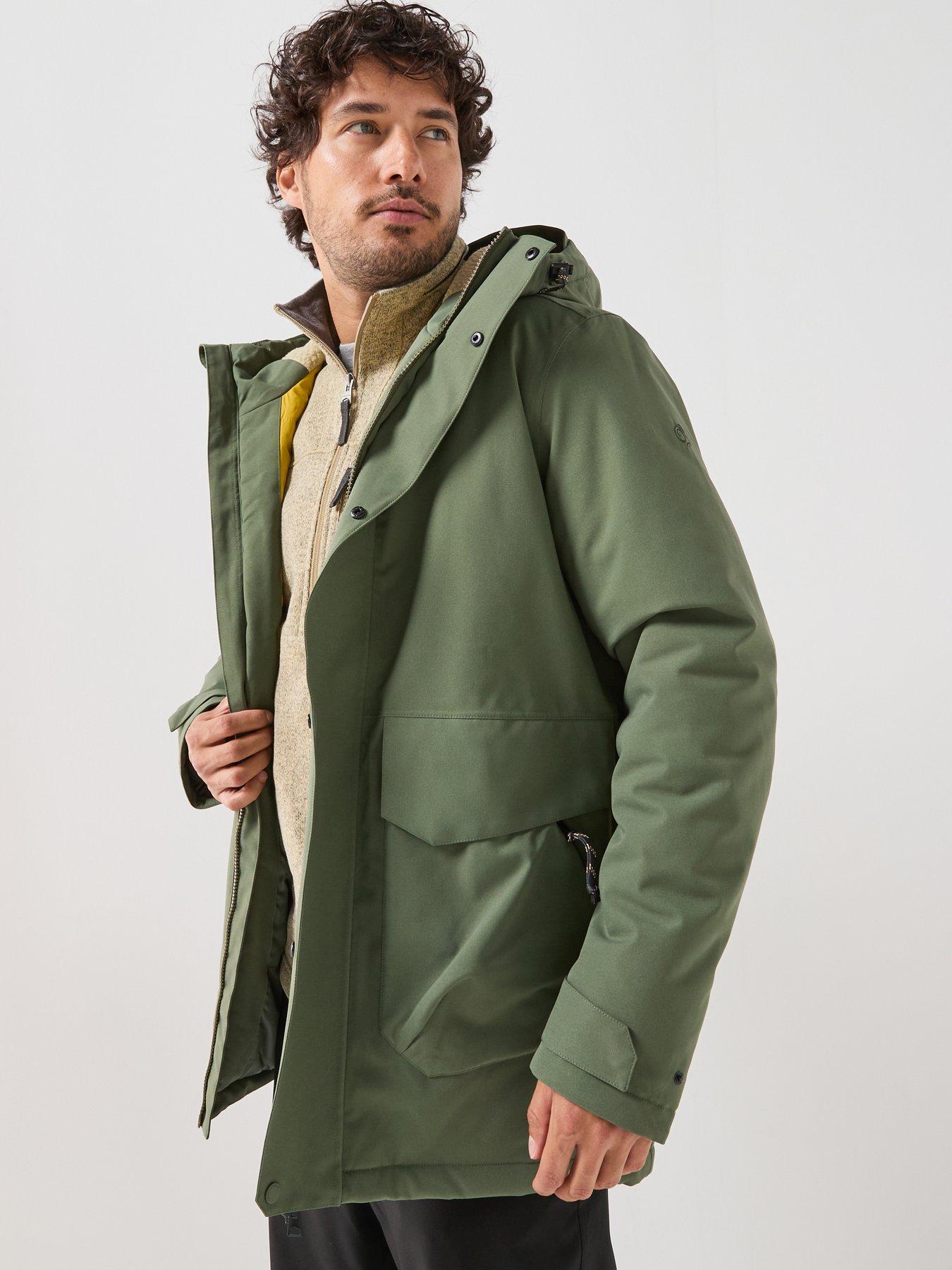 Image 1 of 6 of Craghoppers Mens Agnar Waterproof Insulated Jacket - Green