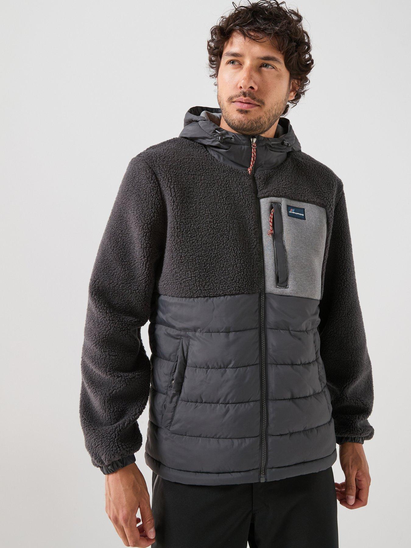 Image 1 of 6 of Craghoppers Mens Jakob Hooded Hybrid Fleece Jacket -grey