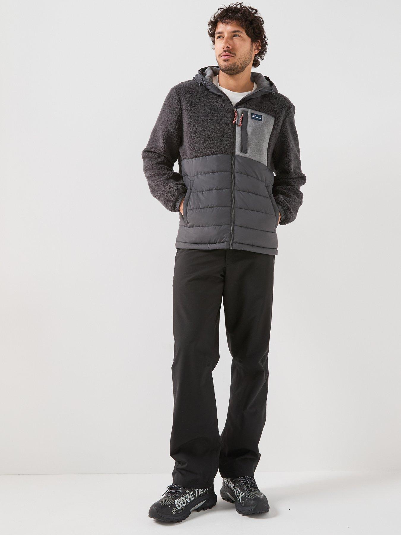 Image 3 of 6 of Craghoppers Mens Jakob Hooded Hybrid Fleece Jacket -grey