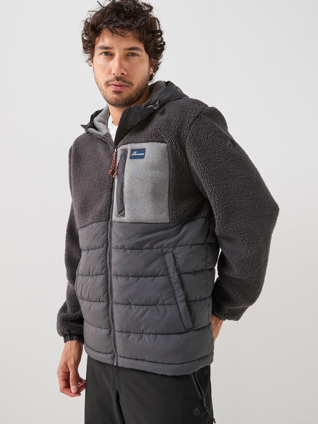 Image 6 of 6 of Craghoppers Mens Jakob Hooded Hybrid Fleece Jacket -grey