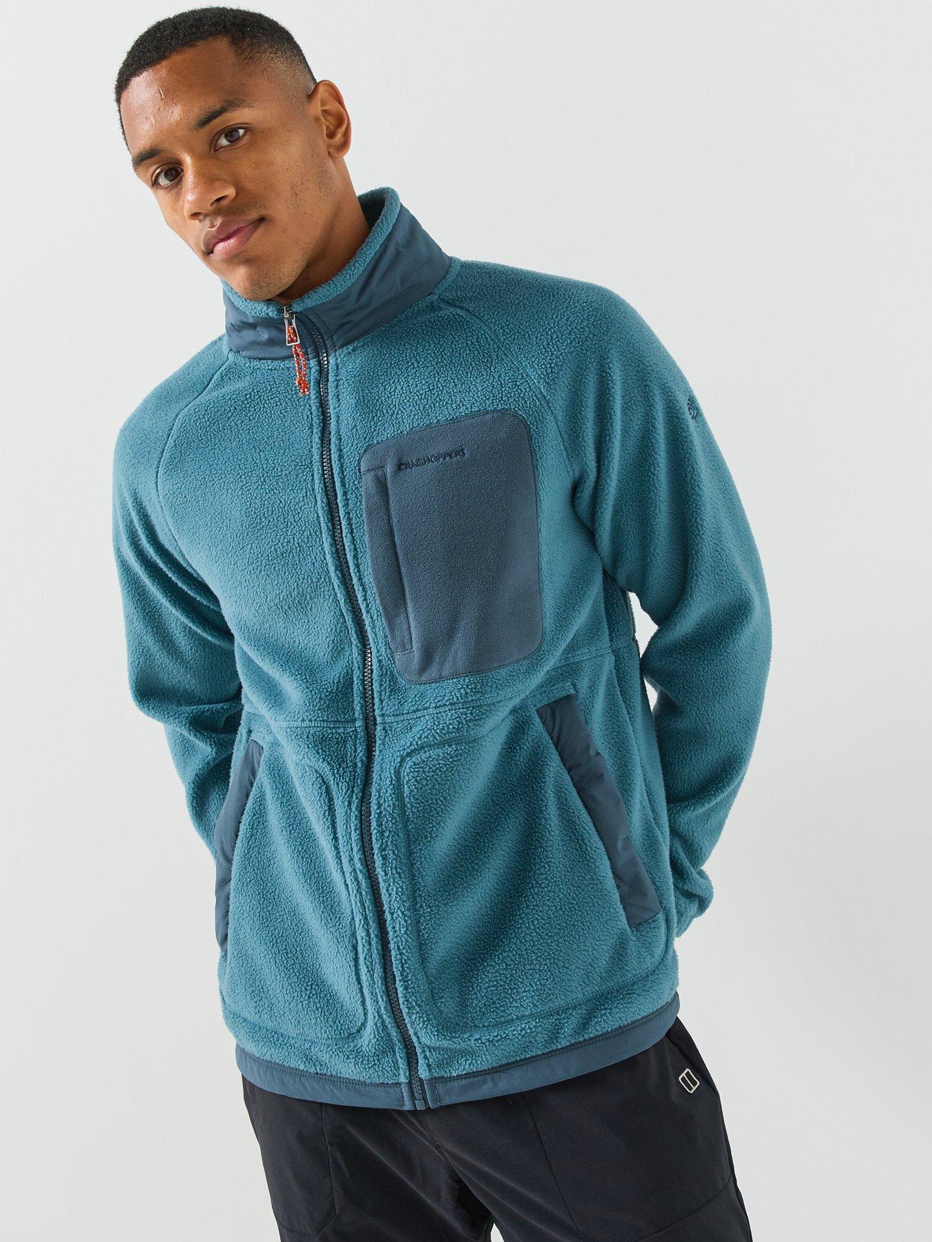 Image 1 of 5 of Craghoppers Mens Dades Full Zip Funnel Neck Fleece Jacket - Blue