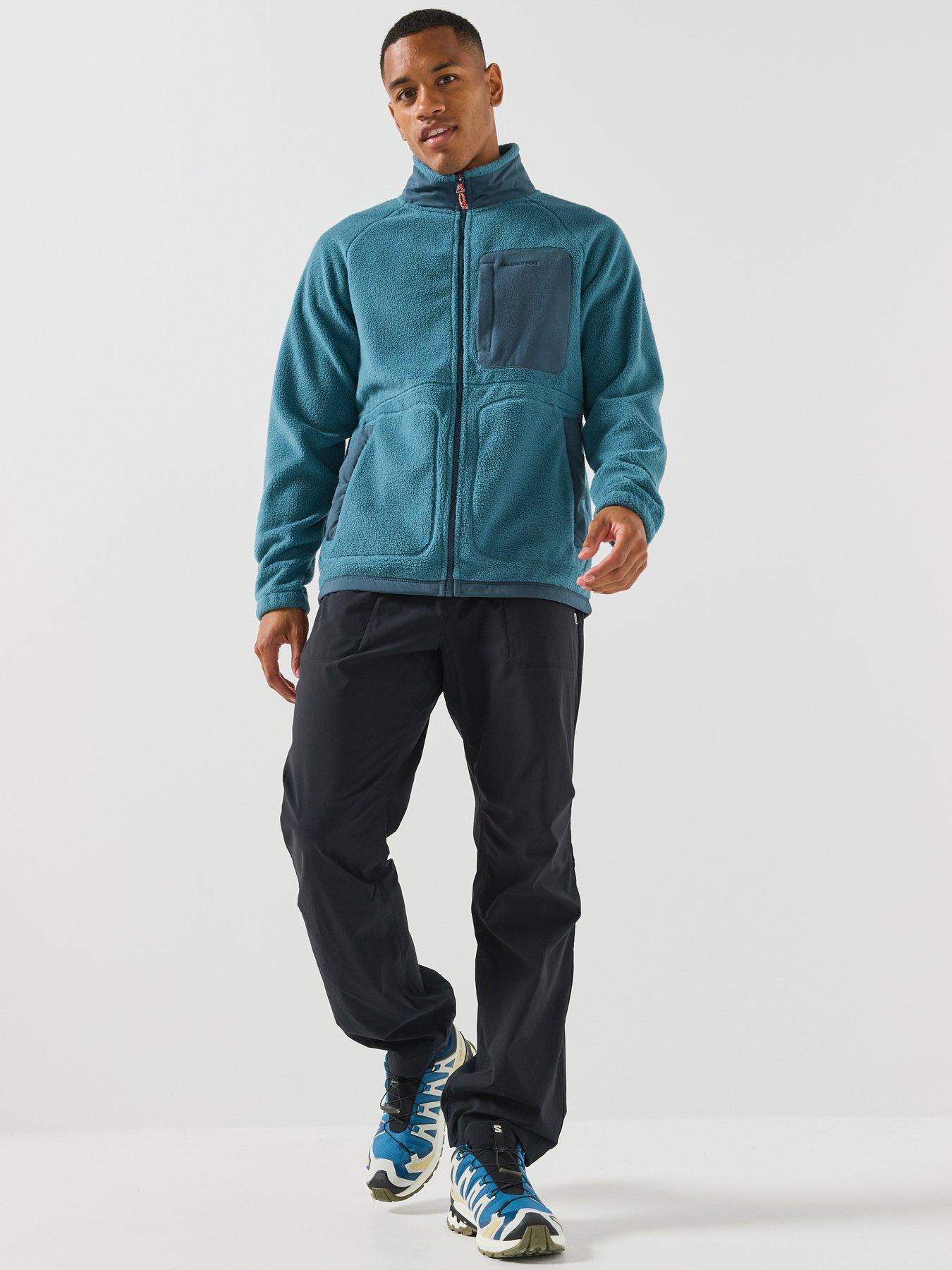 Image 3 of 5 of Craghoppers Mens Dades Full Zip Funnel Neck Fleece Jacket - Blue