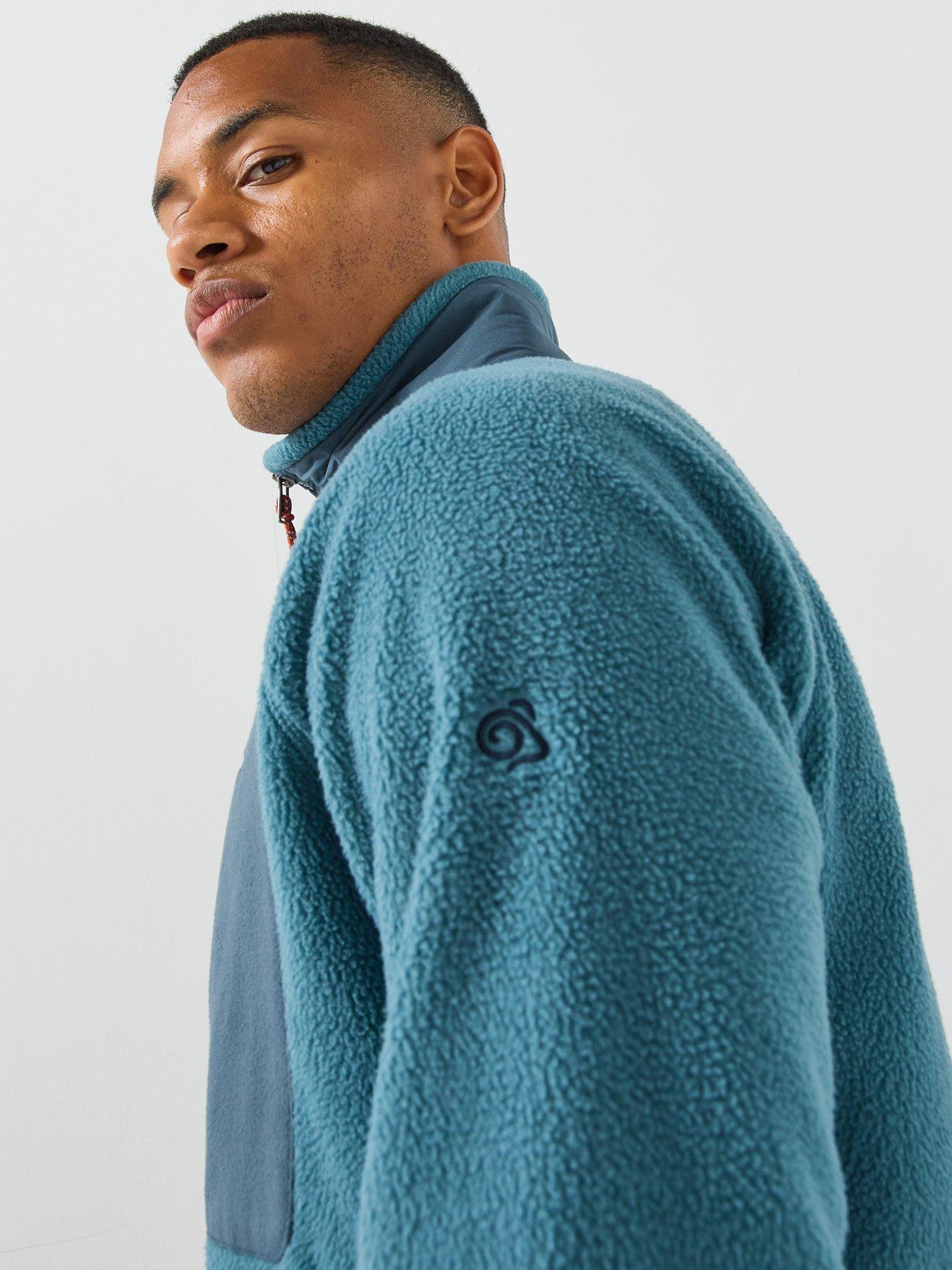 Image 4 of 5 of Craghoppers Mens Dades Full Zip Funnel Neck Fleece Jacket - Blue