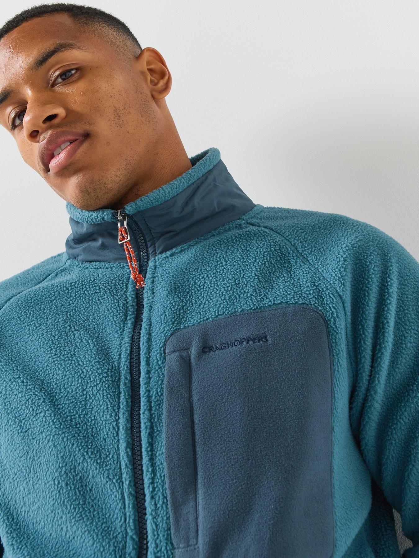 Image 5 of 5 of Craghoppers Mens Dades Full Zip Funnel Neck Fleece Jacket - Blue