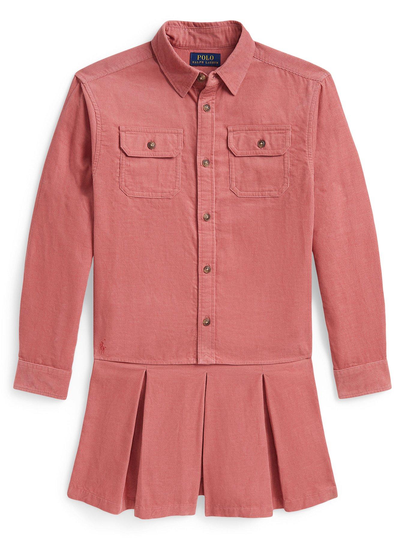 Polo Ralph Lauren Girls Corduroy Short Set - Pink
