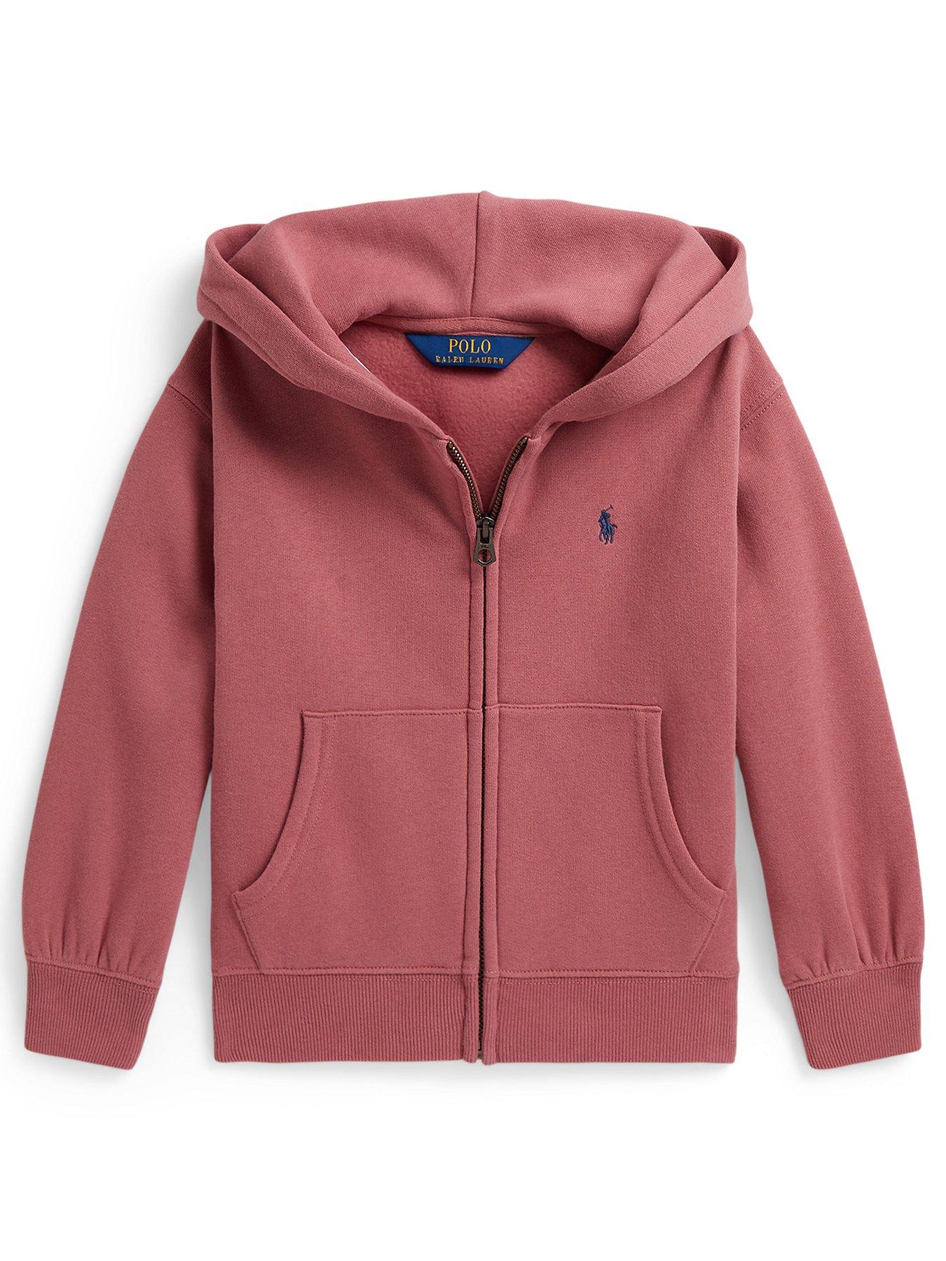 Polo Ralph Lauren Younger Girls Zip Through Hoodie - Pink
