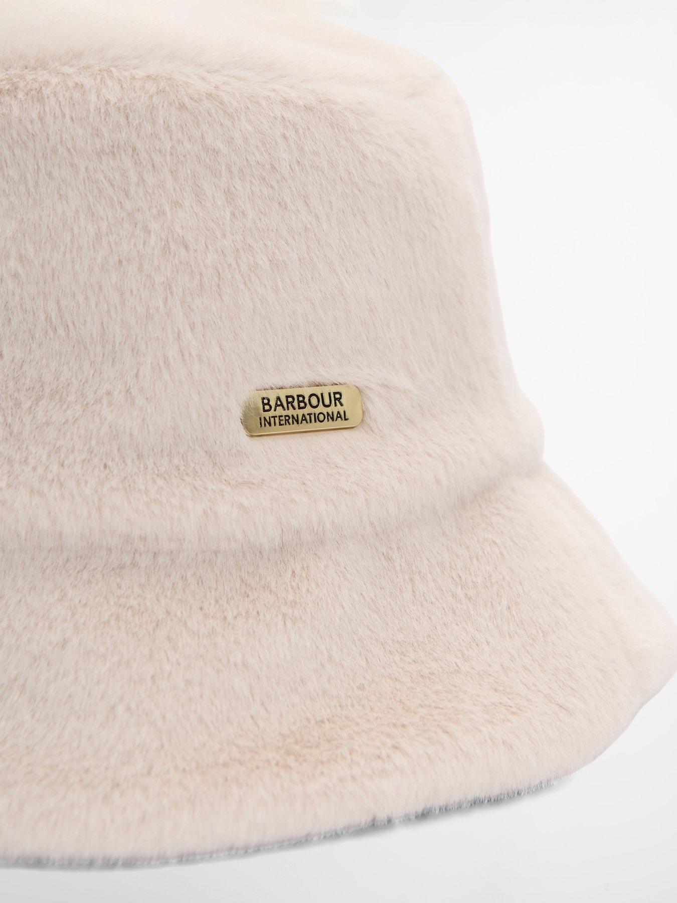 Image 3 of 3 of Barbour International Cyrus Faux Fur Bucket Hat - Nutmeg